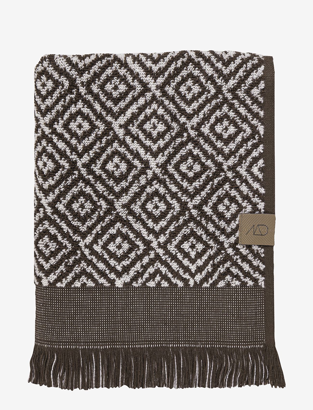 Mette Ditmer - MOROCCO towel - handtücher & badetücher - chocolate / off-white - 0