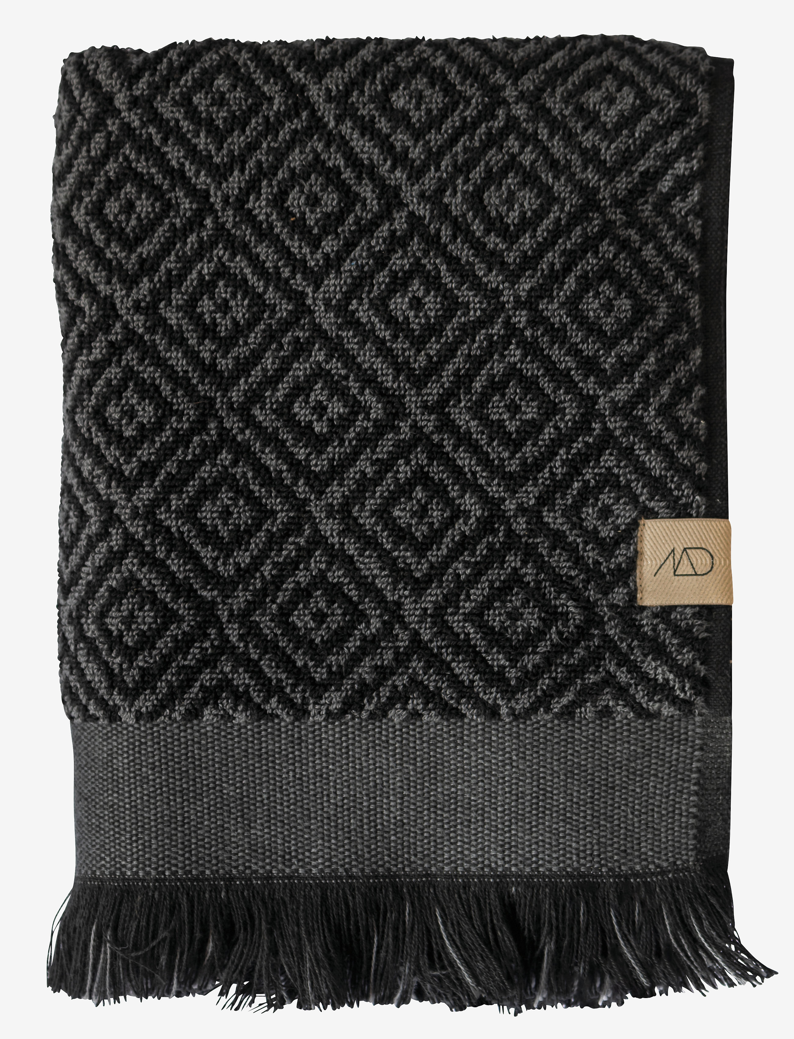 Mette Ditmer Morocco Towel, 50X95 cm, Bathroom Textiles, Schwarz - Towels, Homeware