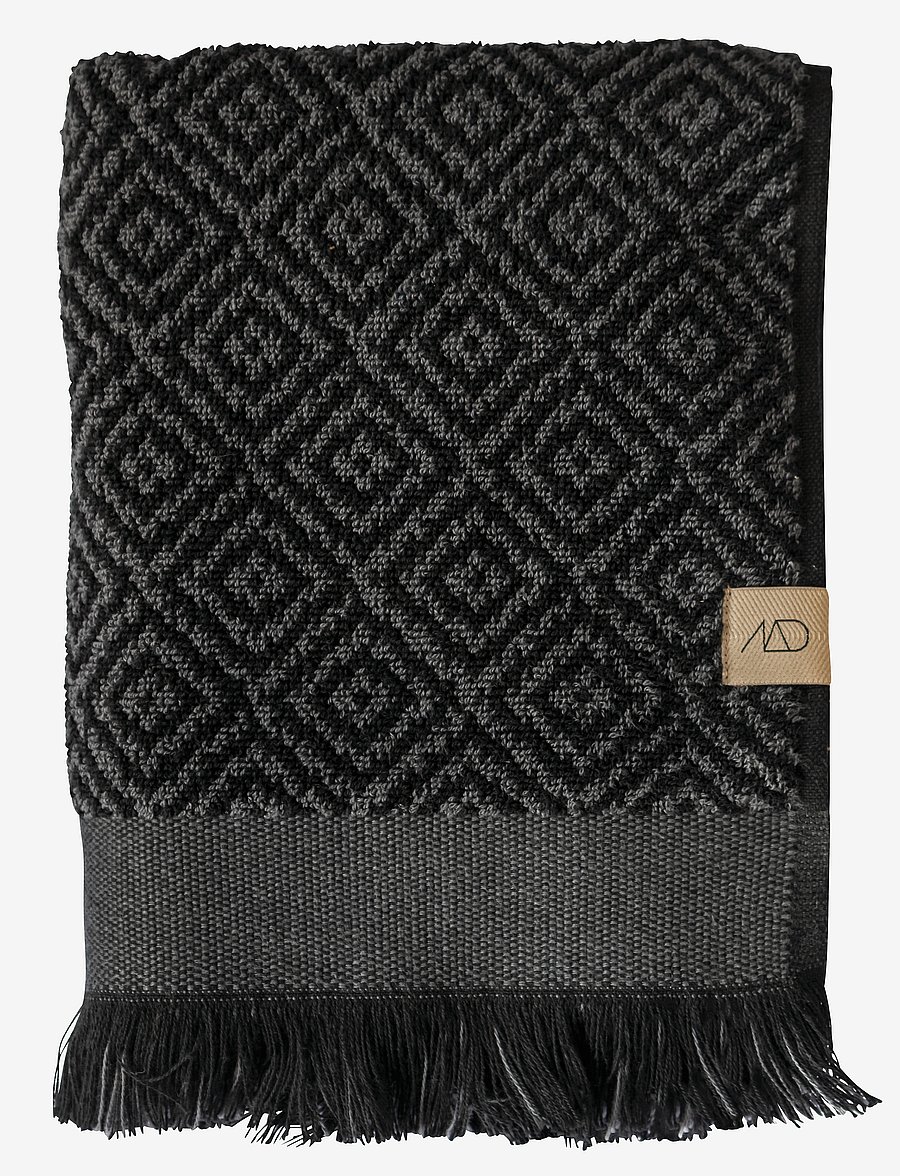 Mette Ditmer - MOROCCO Towel - handtücher & badetücher - black/grey - 0