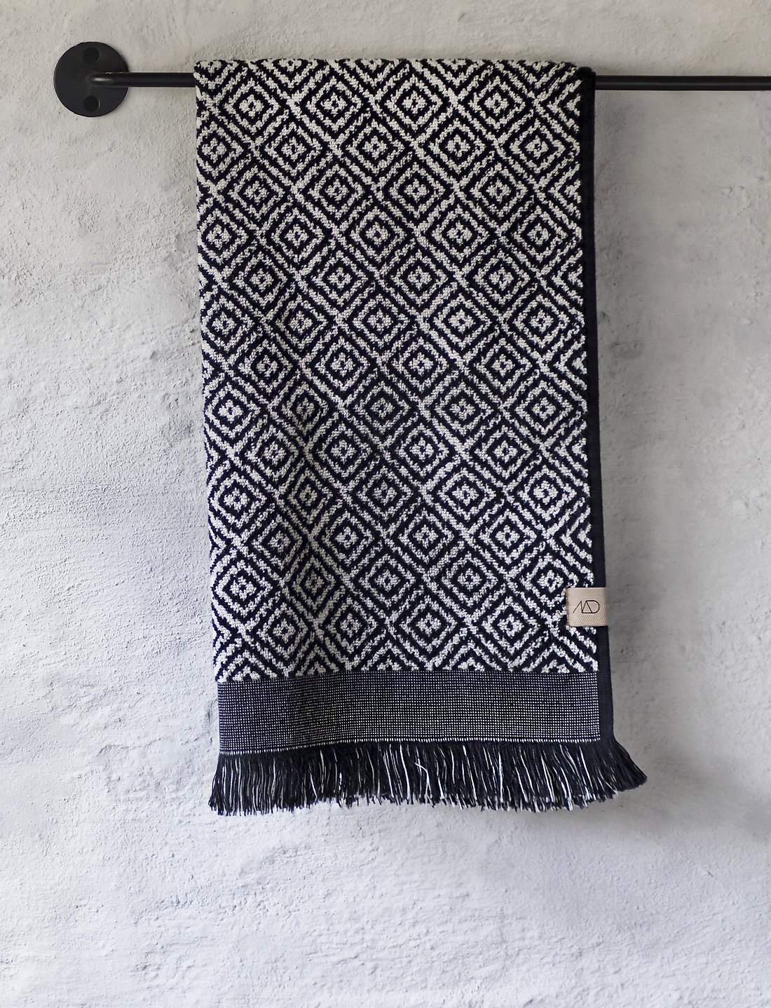 Mette Ditmer - MOROCCO Towel - handtücher - black/white - 3