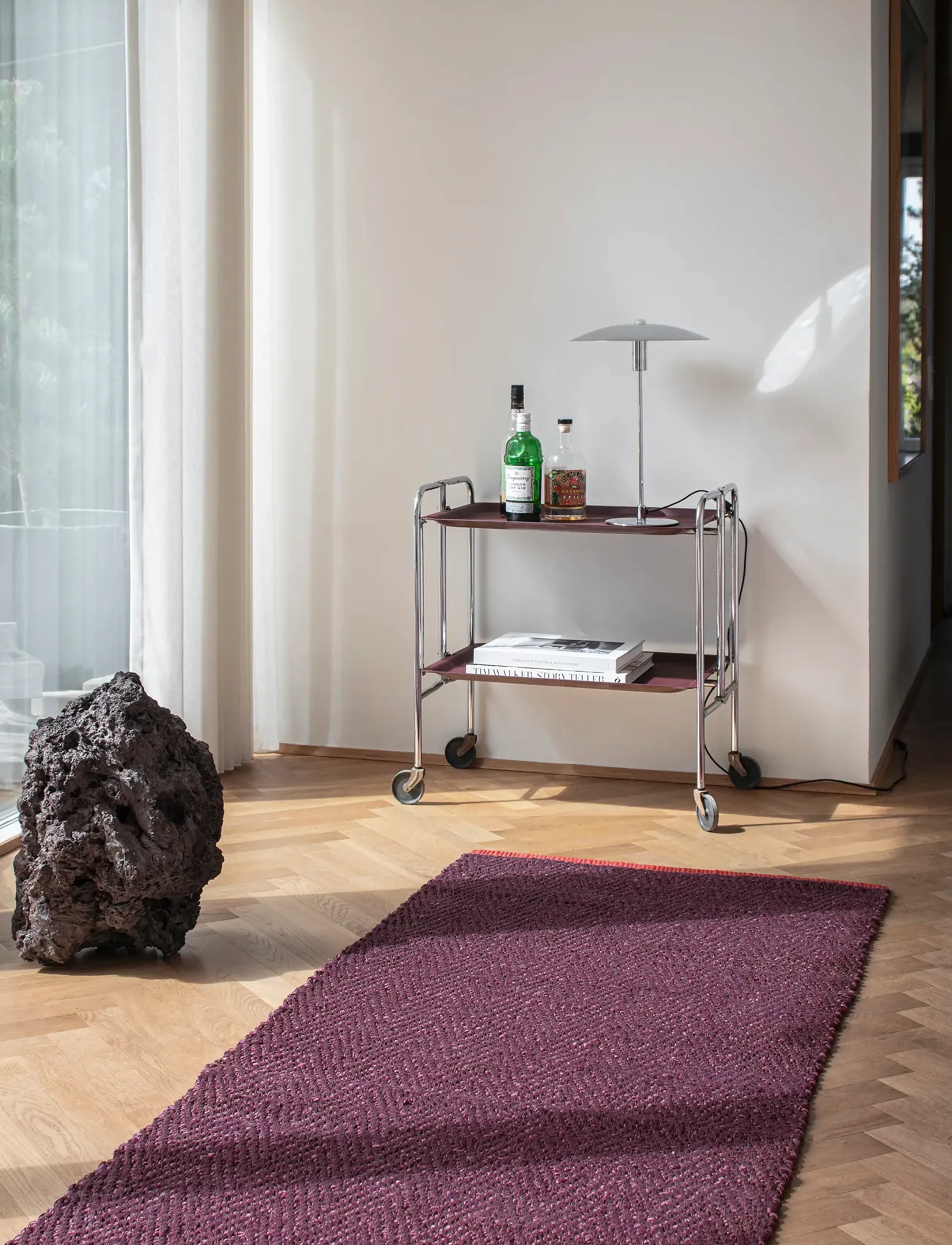 Mette Ditmer Notes Runner, Large, 80X 245 cm, Rugs & Carpets, Burgunderrot - Hallway Runners, Homeware