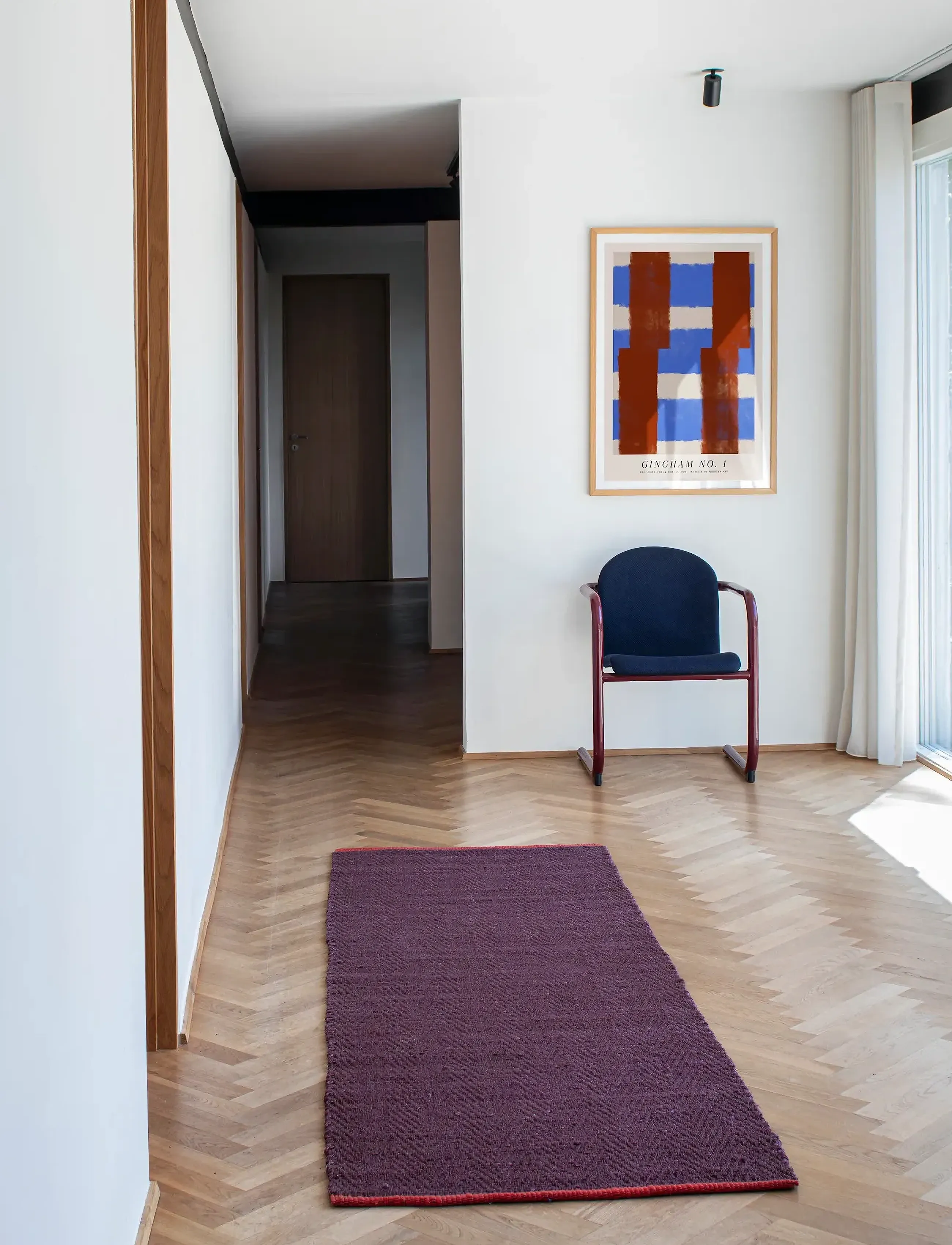 Mette Ditmer - NOTES runner, large - gaiteņa paklāji - wine - 2