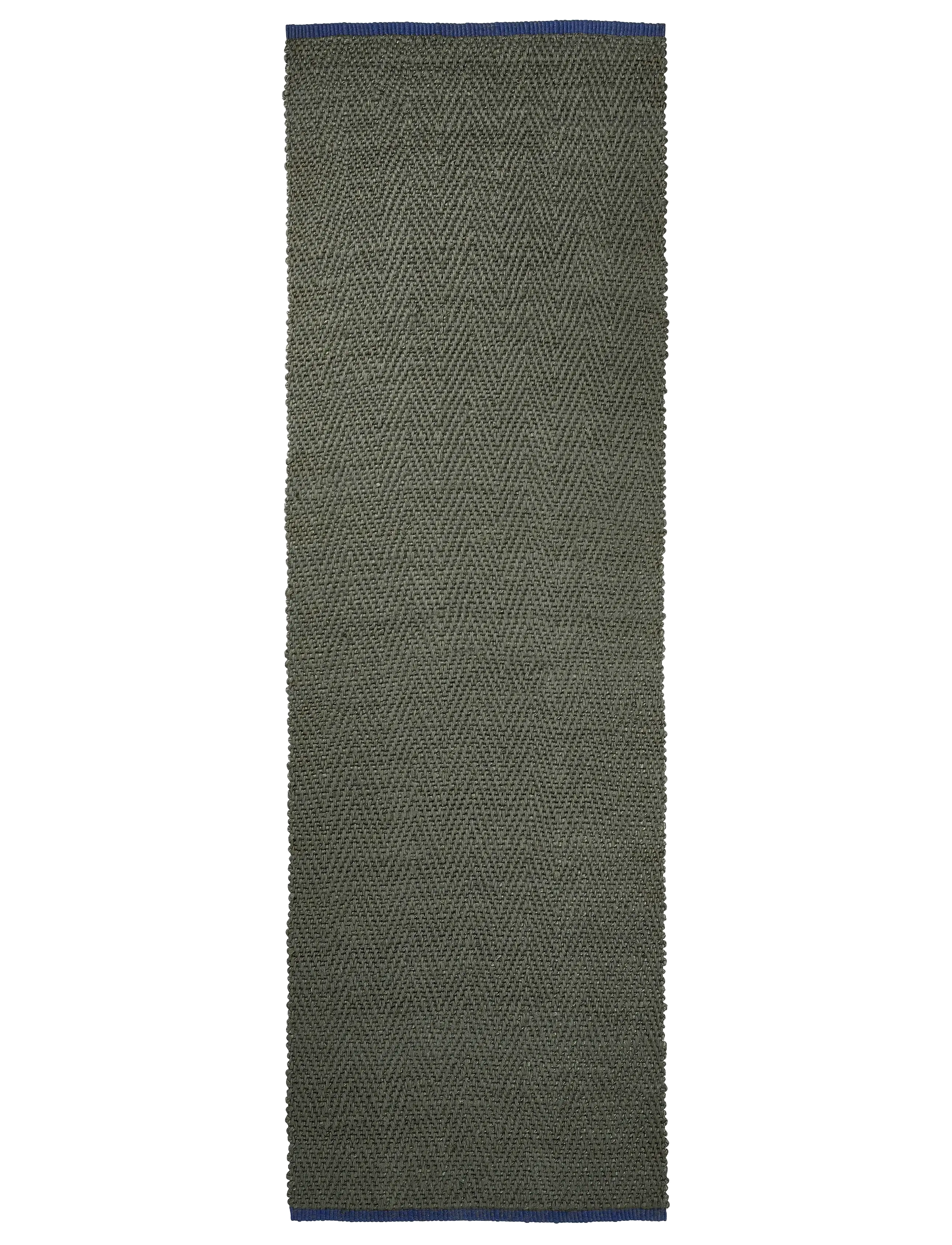 Mette Ditmer NOTES runner, large - Tæpper - DARK OLIVE / green