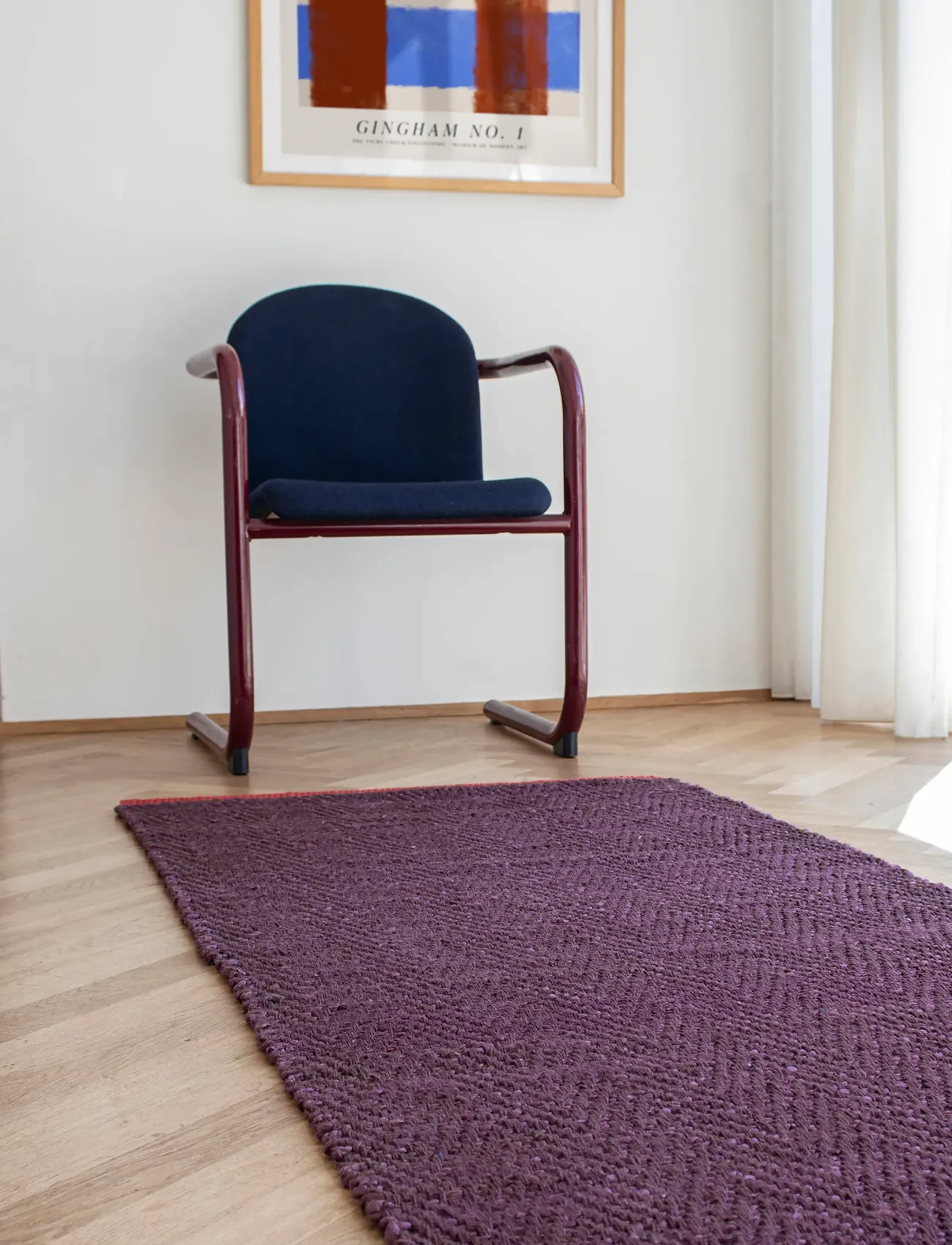 Mette Ditmer Notes Runner, Small, 70X 150 cm, Rugs & Carpets, Burgunderrot - Hallway Runners, Homeware