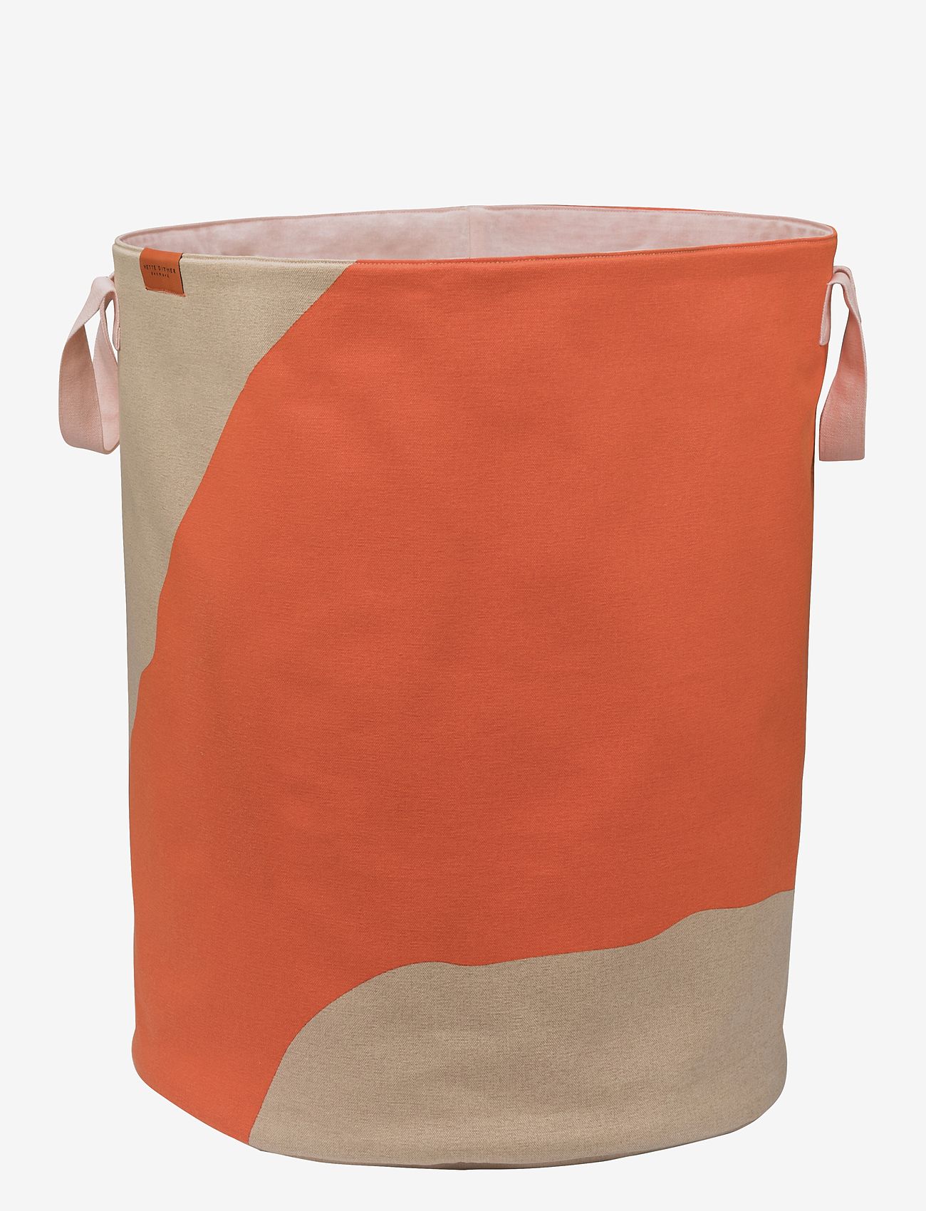 Mette Ditmer - NOVA ARTE laundry bag - wäschekörbe - latte / orange - 1