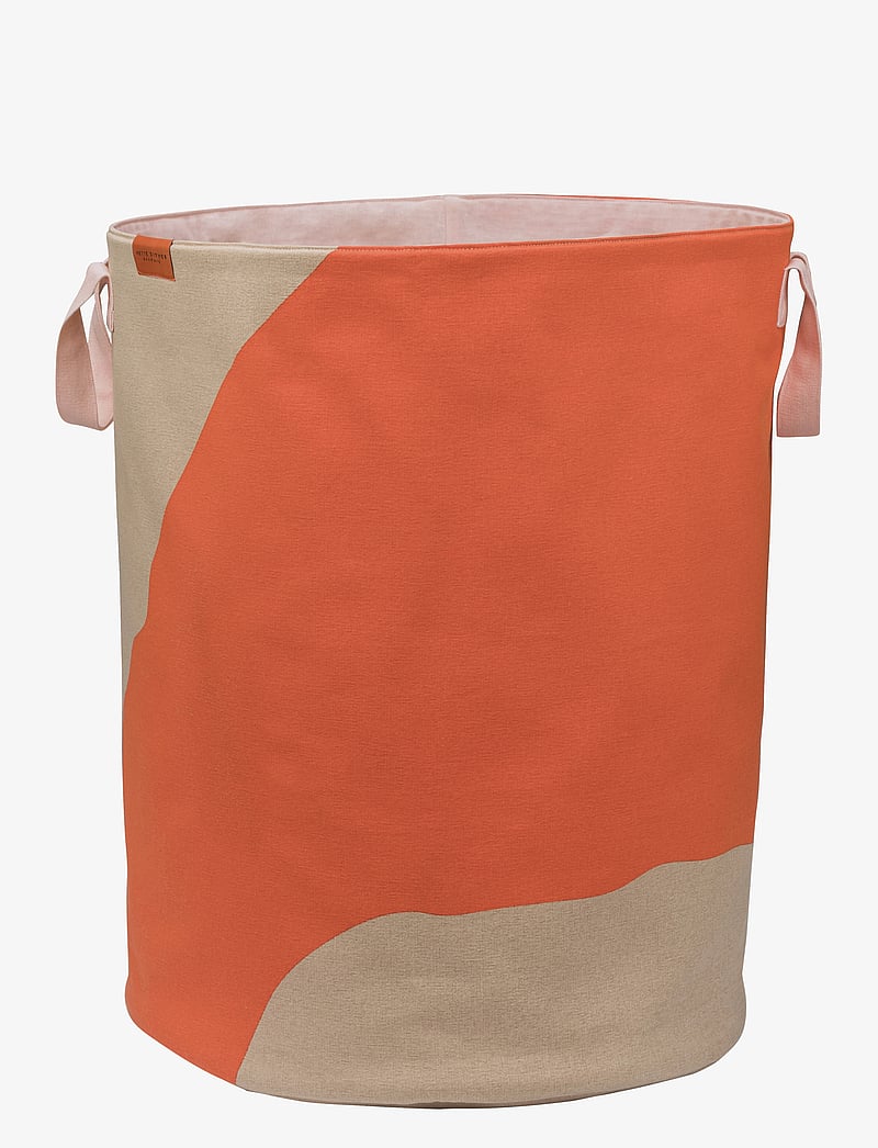 Mette Ditmer - NOVA ARTE laundry bag - wäschekörbe - latte / orange - 1