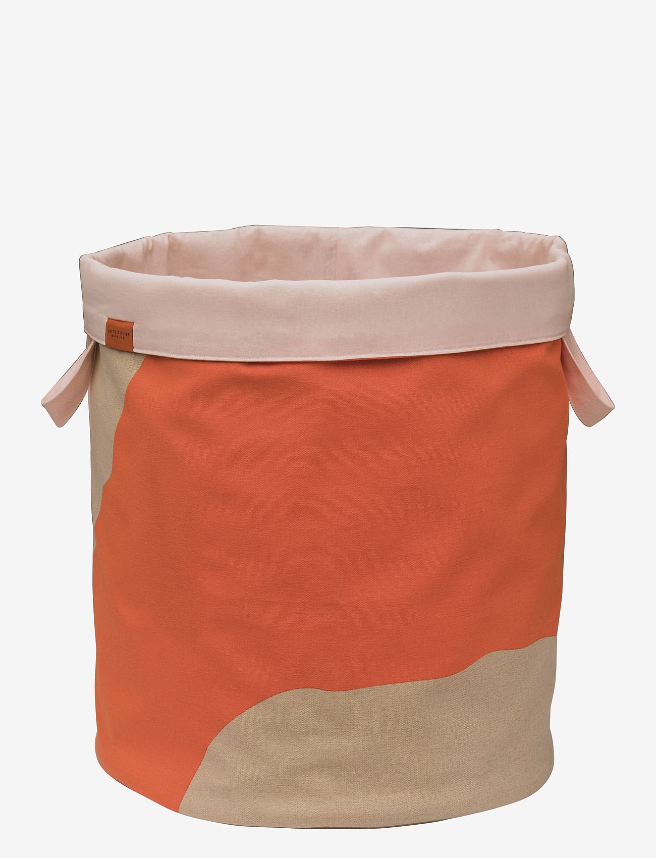 Mette Ditmer - NOVA ARTE laundry bag - wäschekörbe - latte / orange - 2
