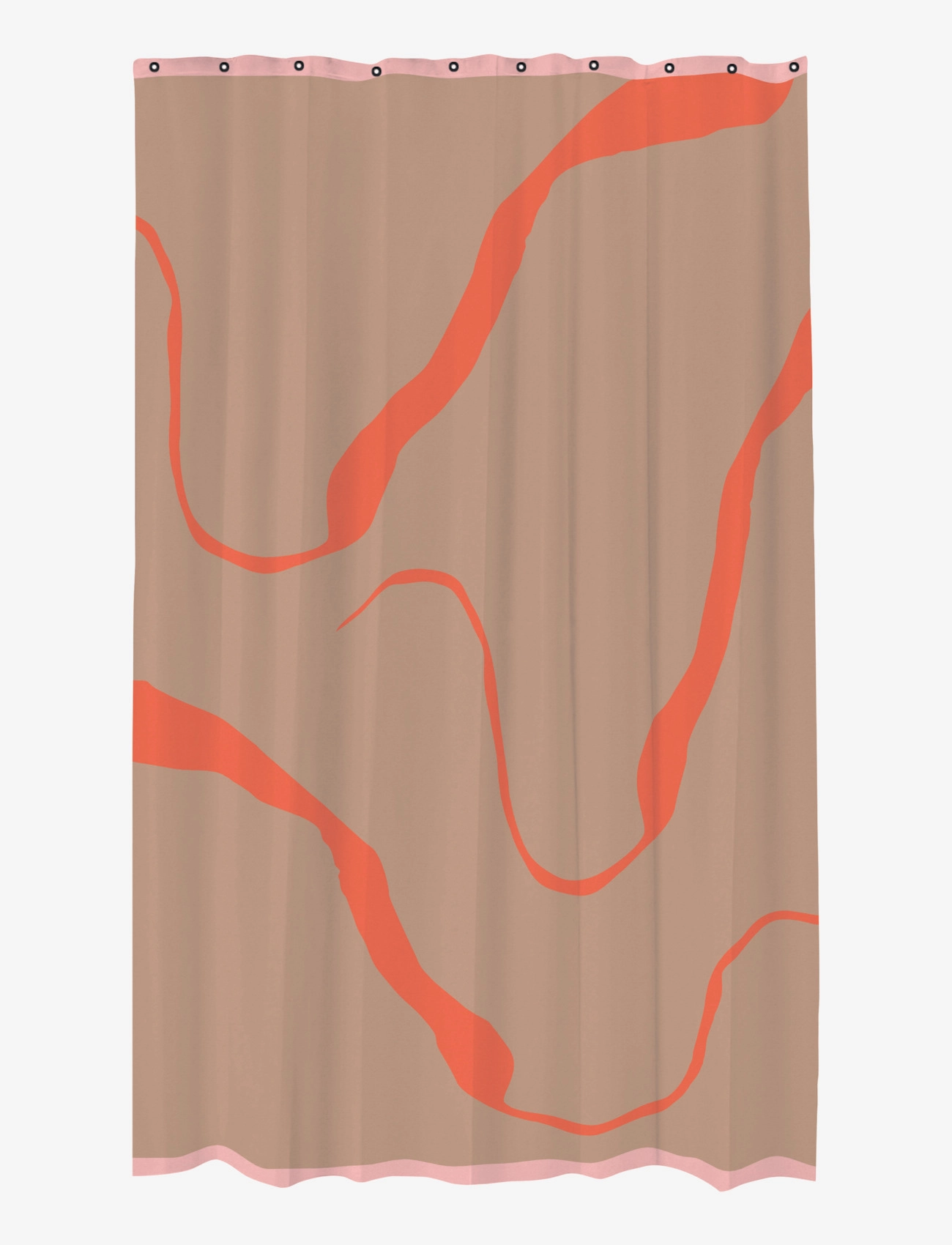 Mette Ditmer Nova Arte Shower Curtain, Bruseforhæng, Orange, Str: 150X200CM