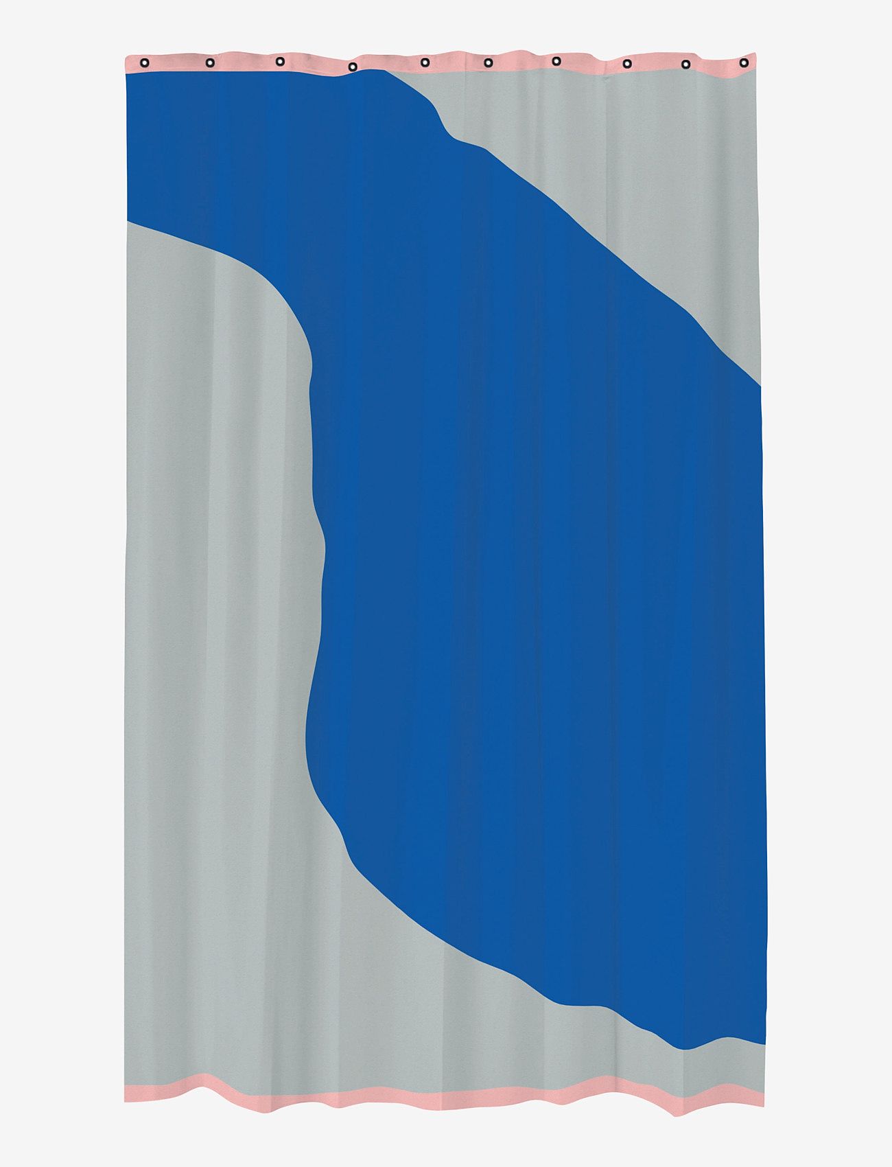 Mette Ditmer - NOVA ARTE shower curtain - badeforhæng - light grey / cobalt - 0