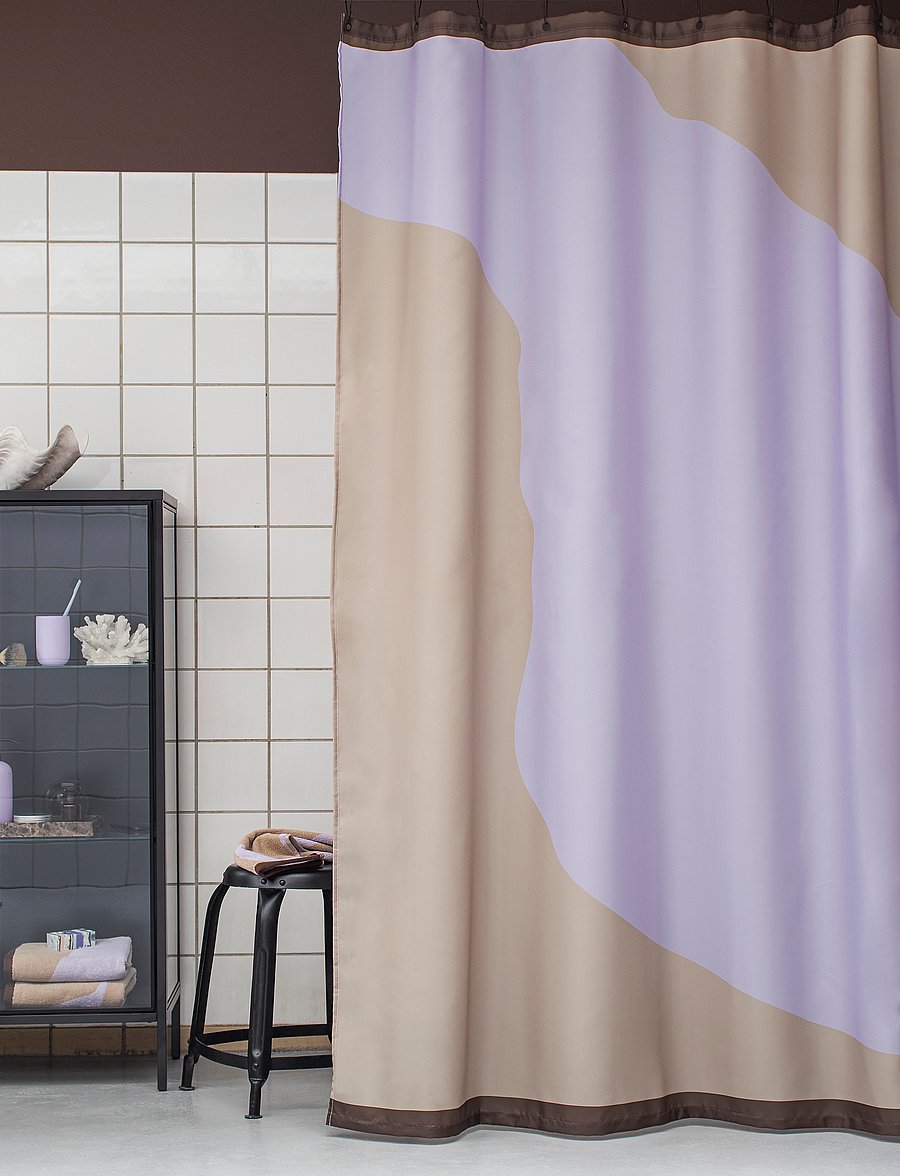 Mette Ditmer - NOVA ARTE shower curtain - duschvorhänge - sand / lilac - 0