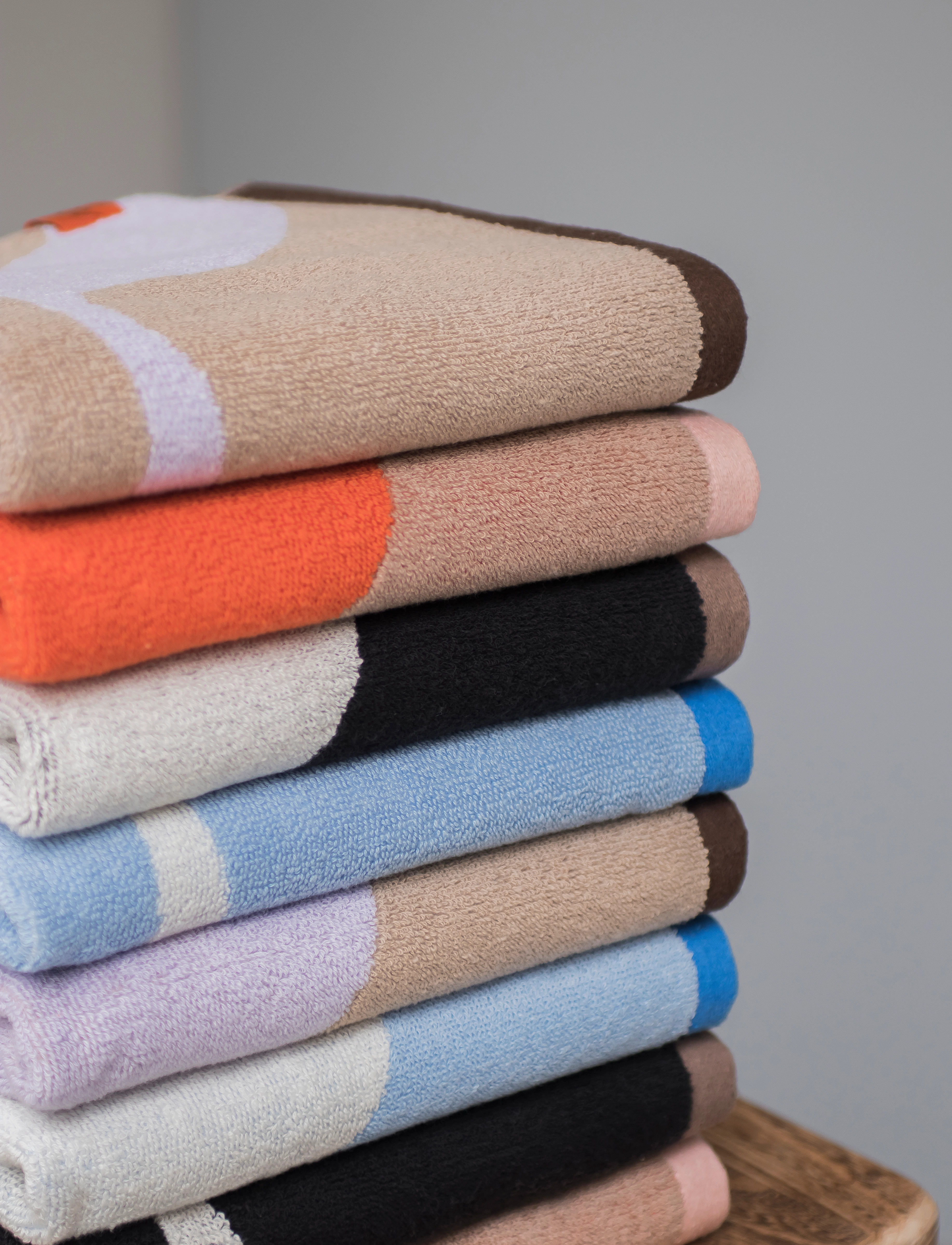 Mette Ditmer - NOVA ARTE guest towel, 2-pack - køb efter pris - sand / lilac - 2