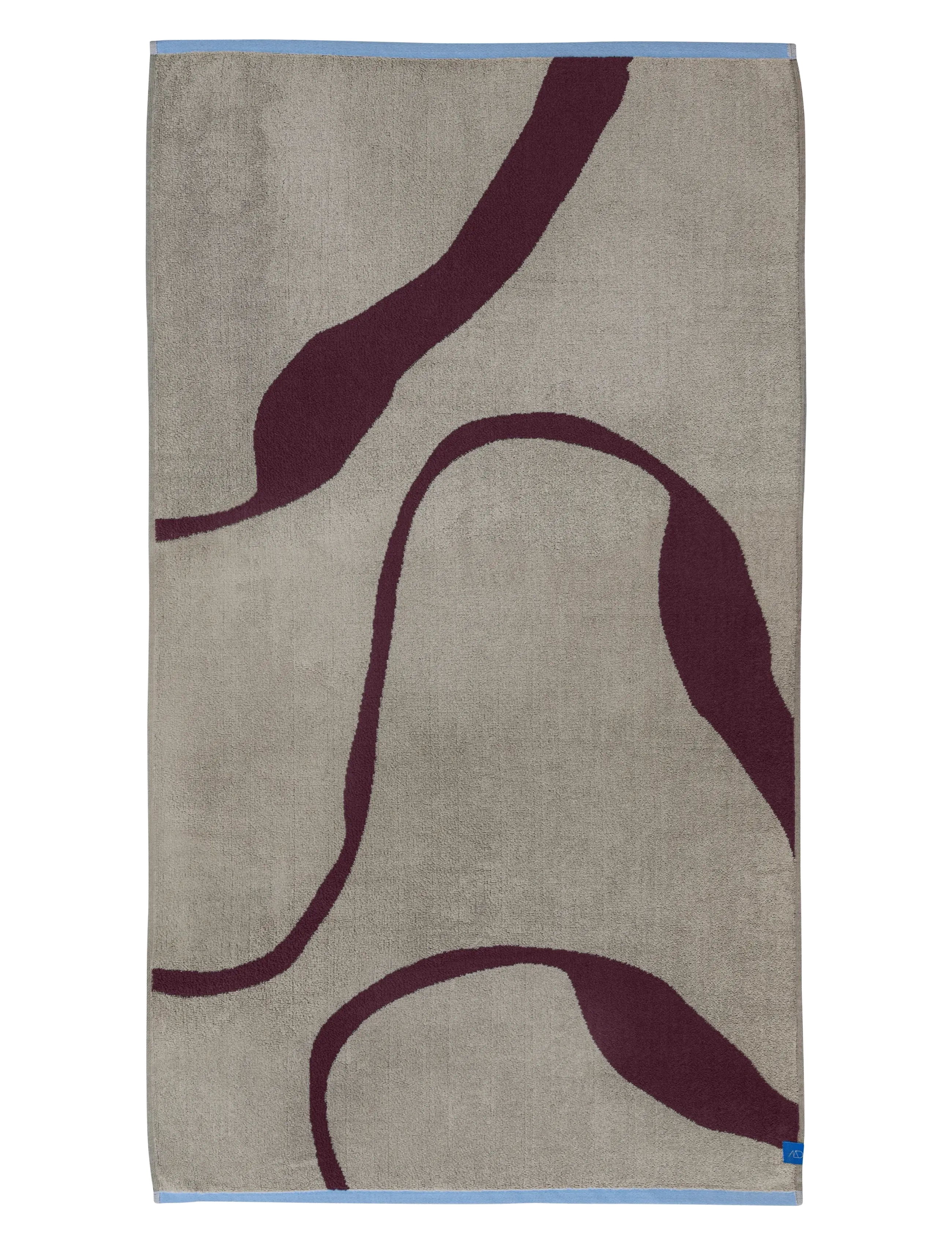 Mette Ditmer NOVA ARTE bath towel - Textilien - WINE / SAND / beige