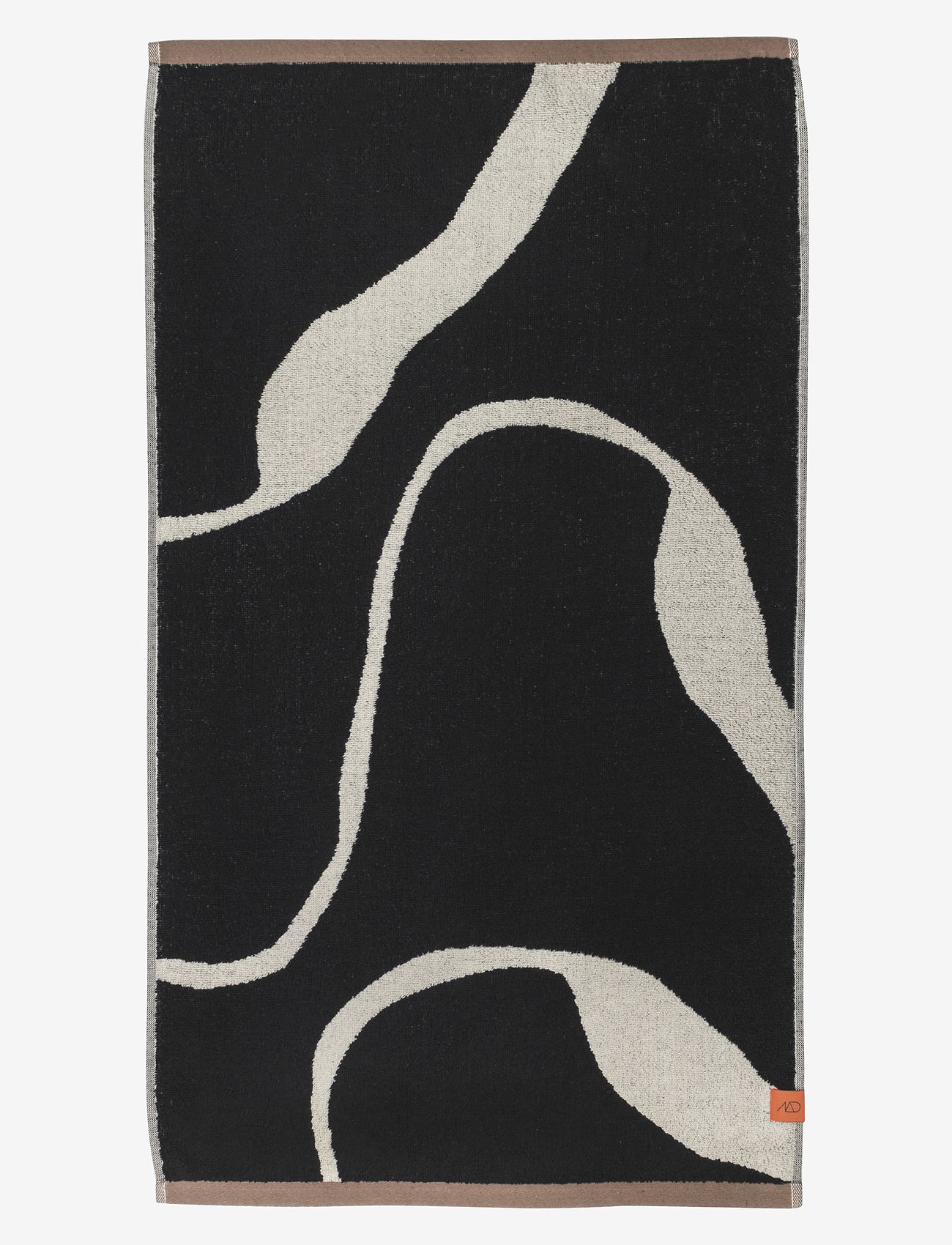 Mette Ditmer - NOVA ARTE bath towel - badetücher - black / off-white - 1