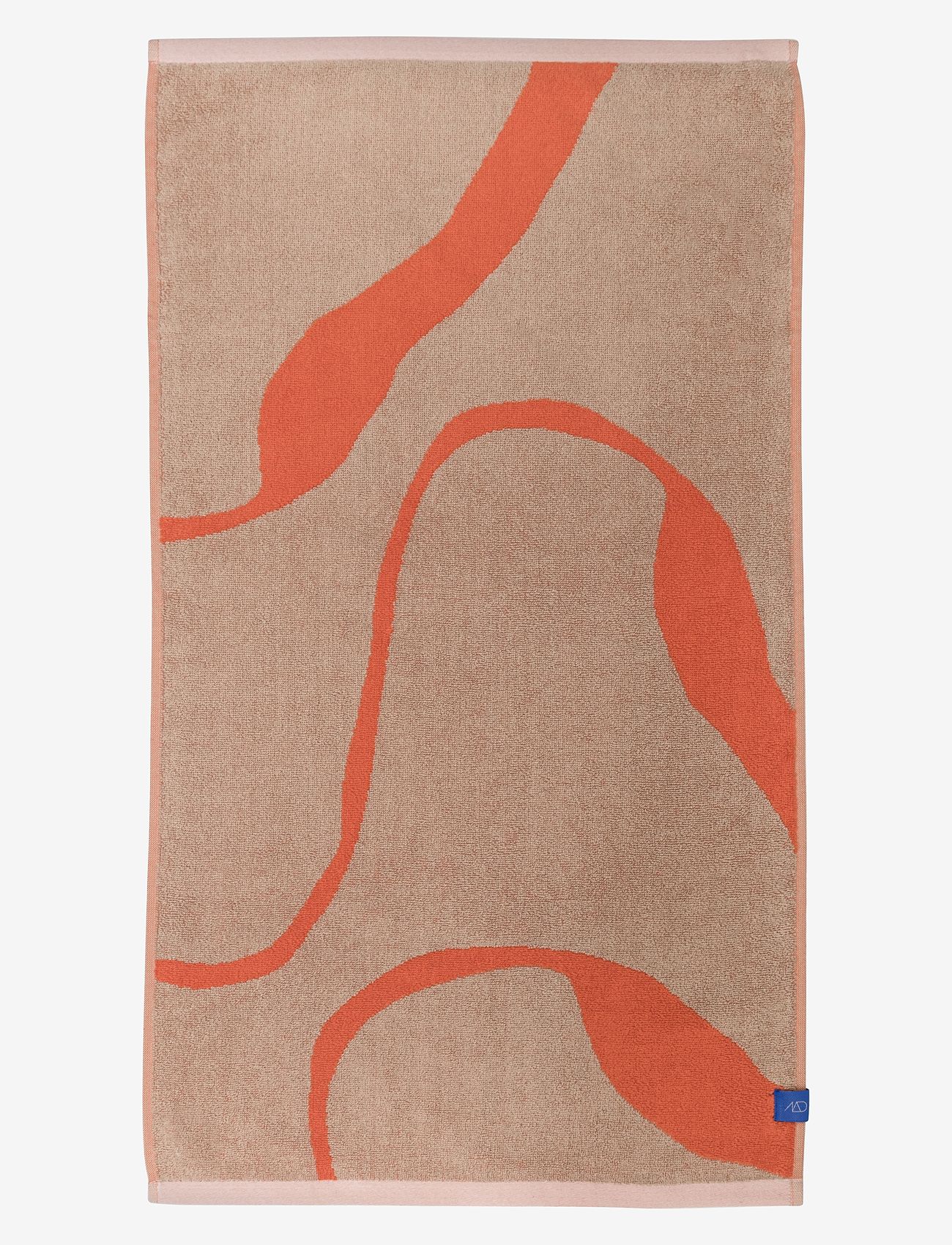 Mette Ditmer - NOVA ARTE bath towel - badehåndklæder - latte / orange - 1