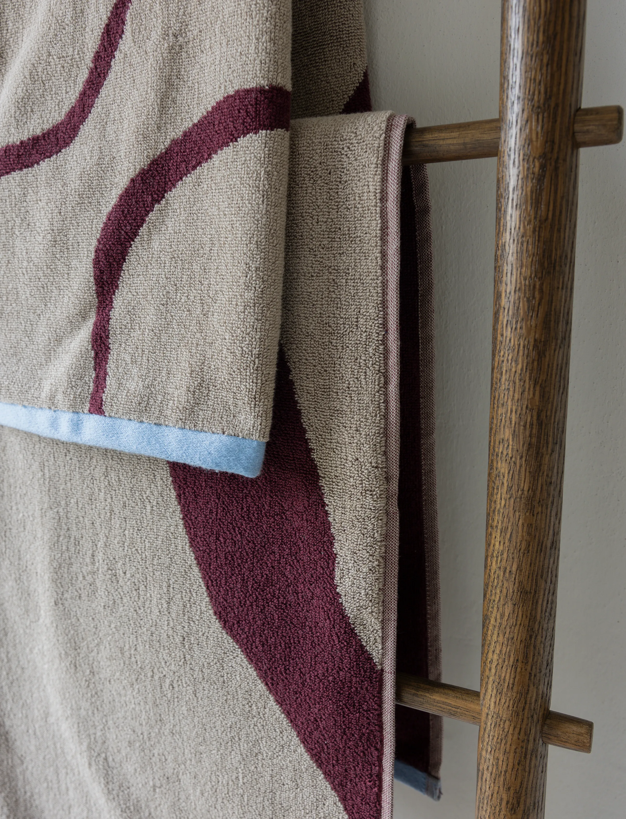 Mette Ditmer - NOVA ARTE towel, 2-pack - badetücher - wine / sand - 2