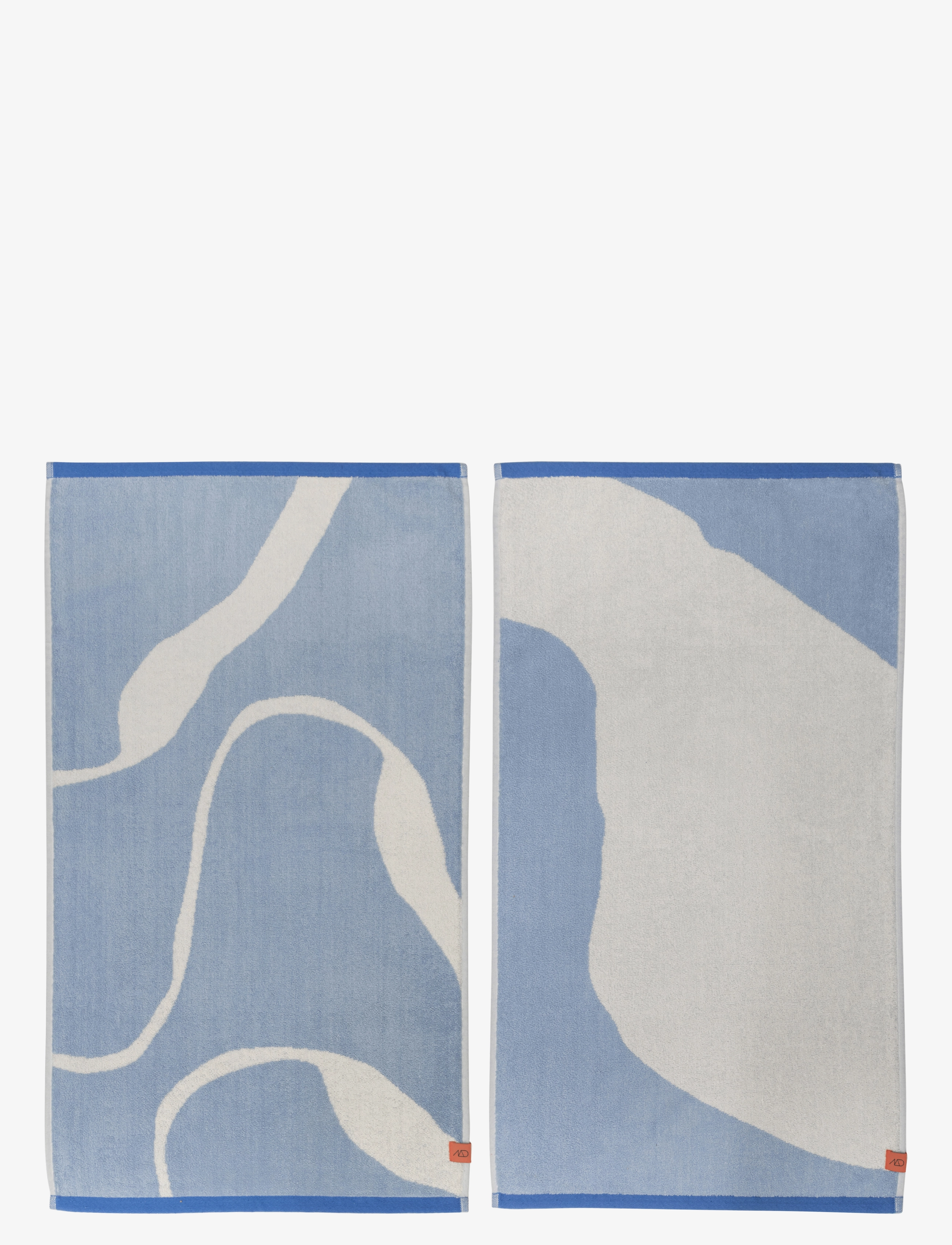 Mette Ditmer NOVA ARTE towel, 2-pack - Gifts - LIGHT BLUE / OFF-WHITE / blue