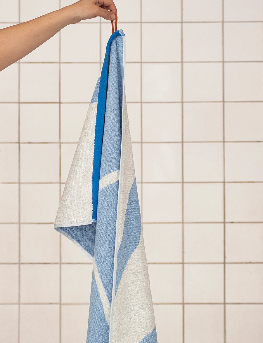 Mette Ditmer - NOVA ARTE towel, 2-pack - nach preis einkaufen - light blue / off-white - 0
