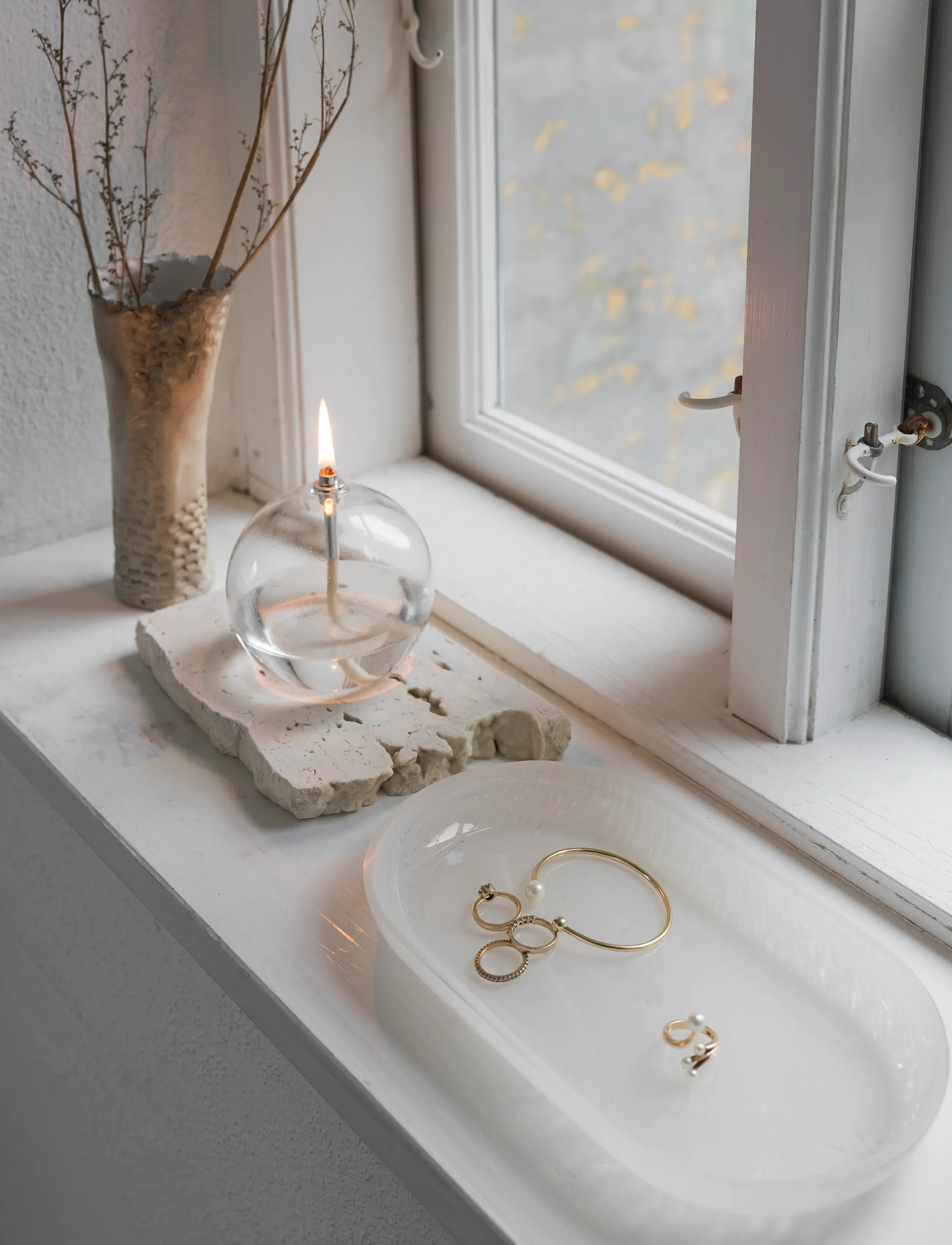Mette Ditmer Opal Tray, One Size, Dining & Table Accessories, Creme - Trays, Homeware