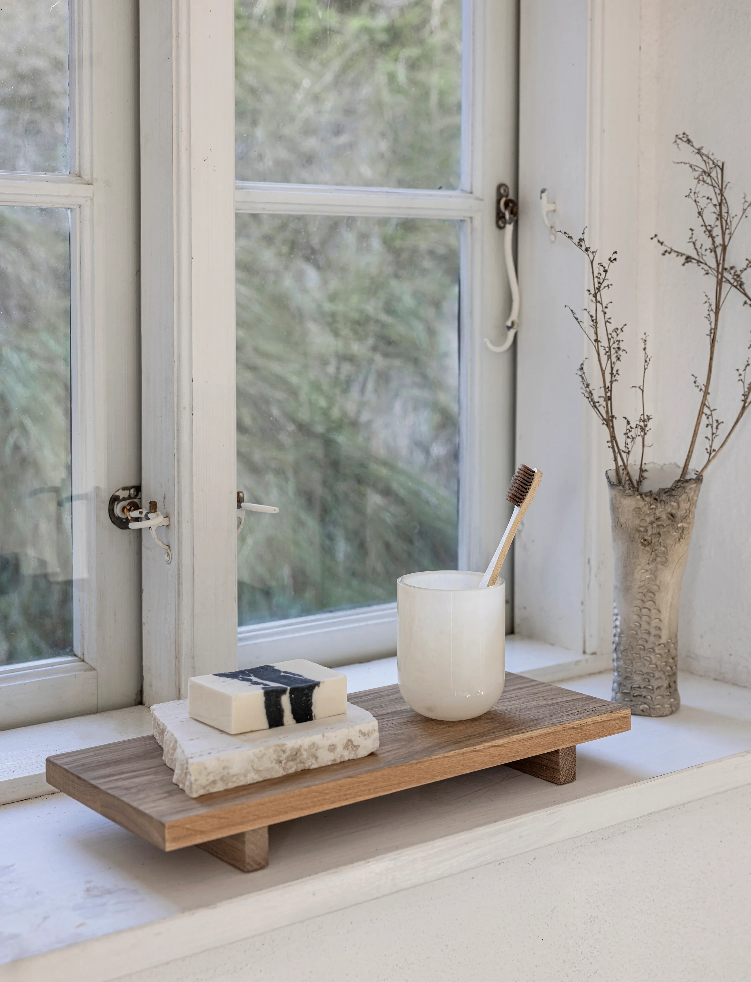 Mette Ditmer Opal Toothbrush Holder, One Size, Bathroom Interior, Creme - Homeware