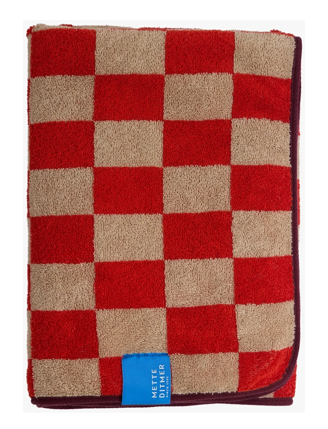 Mette Ditmer RETRO beach towel - Mette Ditmer - DARK ORANGE / orange