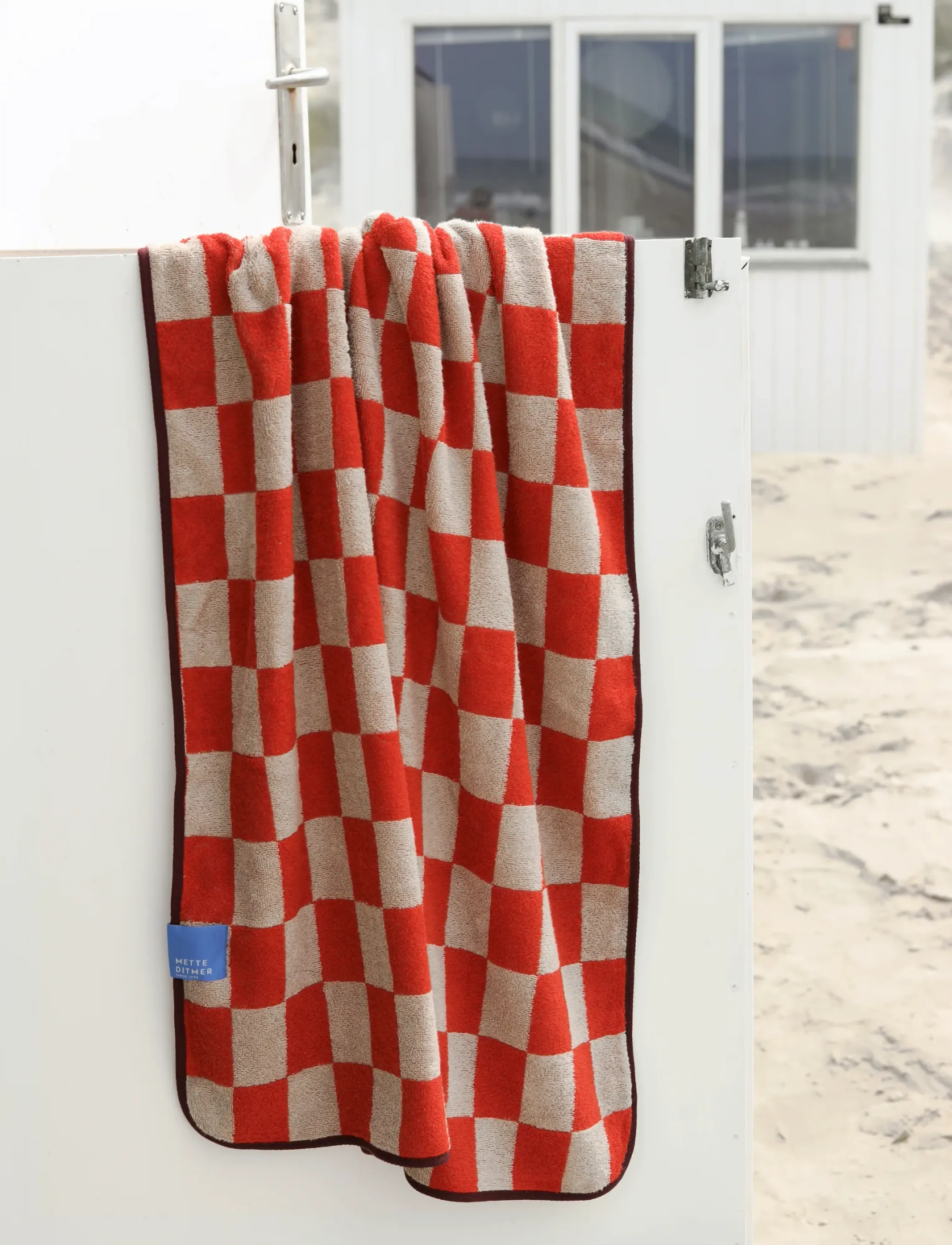 Mette Ditmer - RETRO beach towel - dark orange - 0