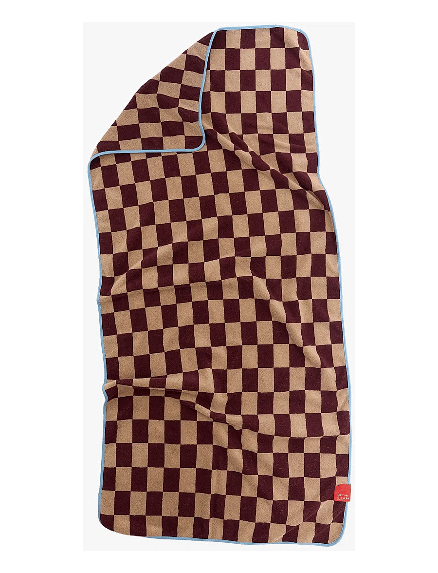 Mette Ditmer - RETRO beach towel - saunalinad - wine - 2