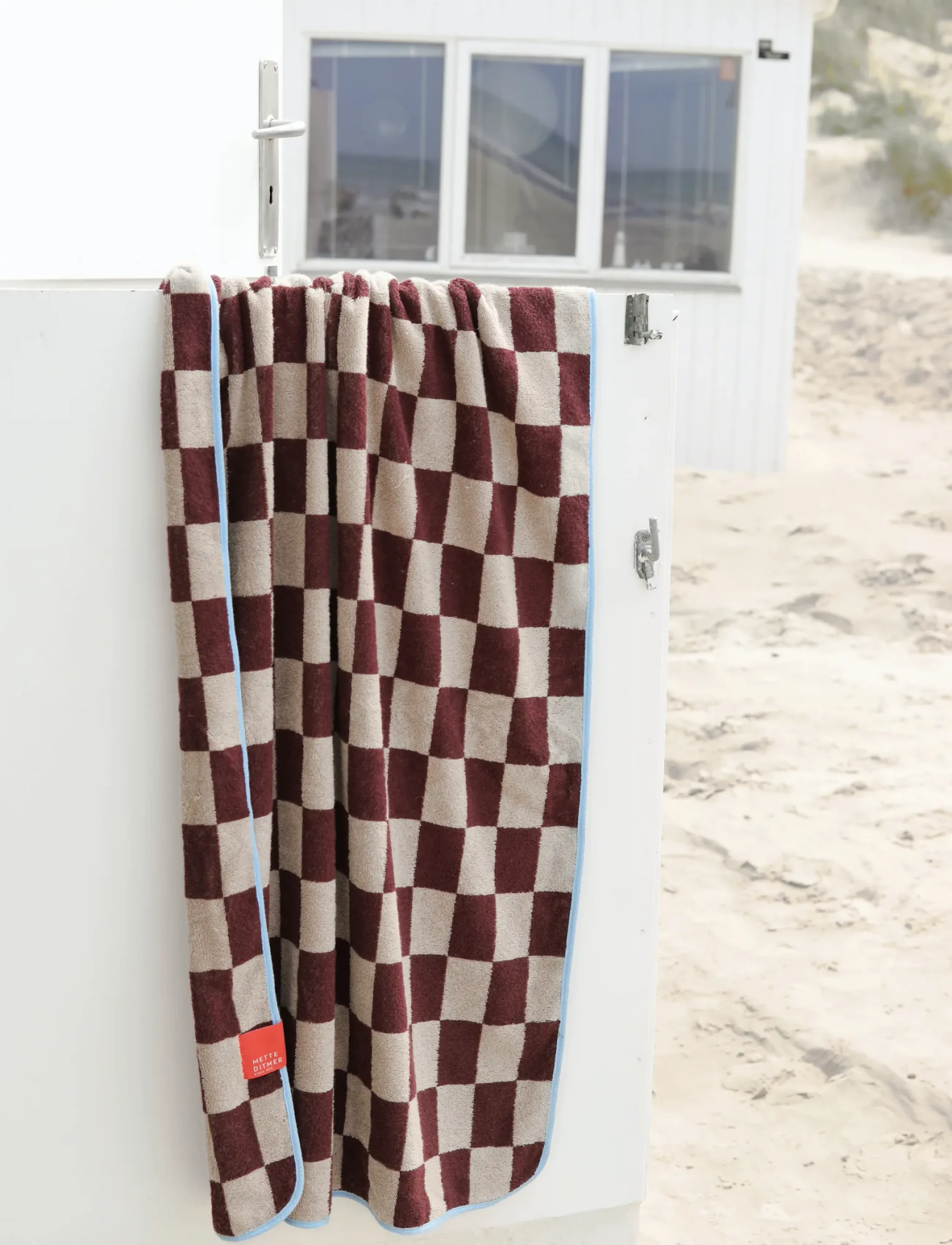 Mette Ditmer - RETRO beach towel - wine - 3