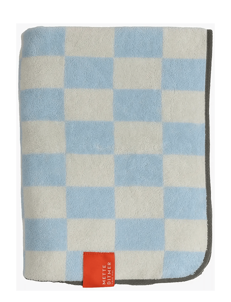 Mette Ditmer - RETRO beach towel - saunalinad - light blue - 1