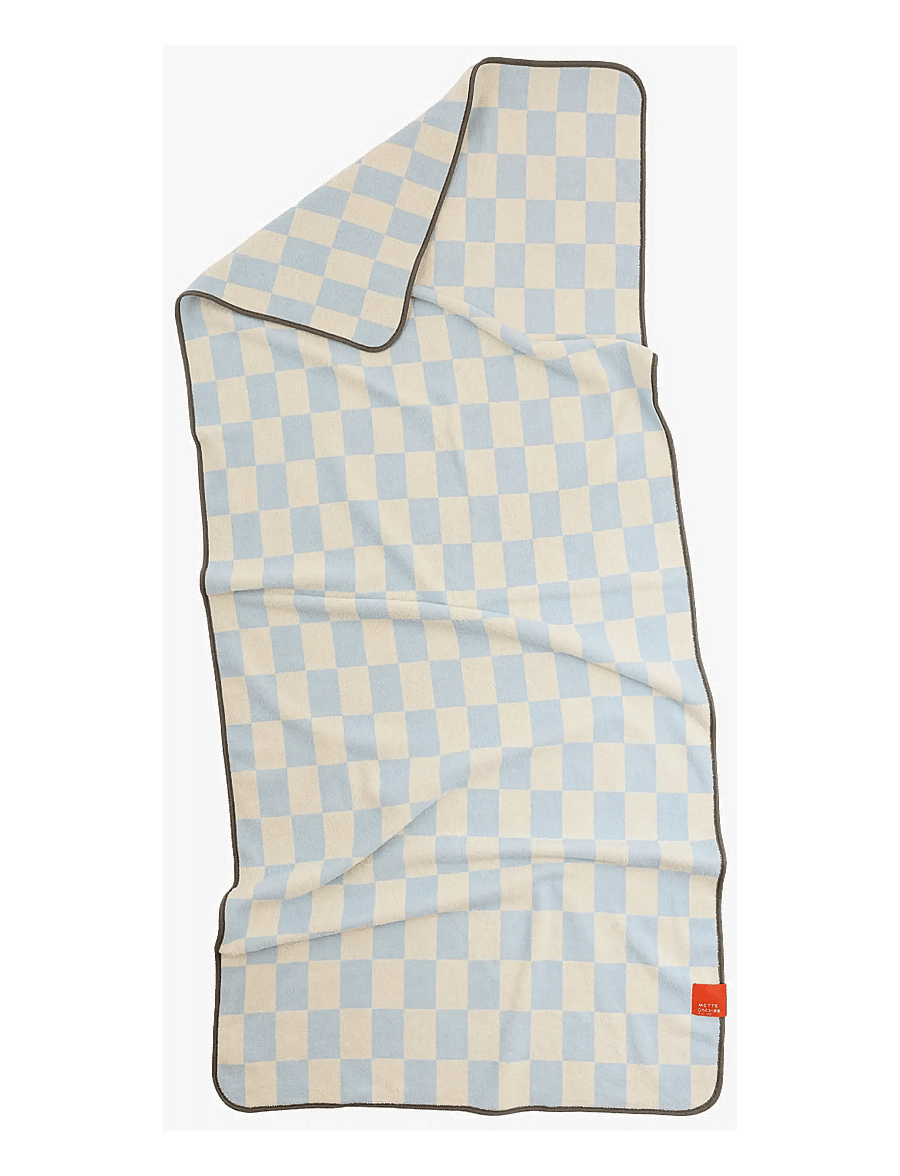 Mette Ditmer - RETRO beach towel - saunalinad - light blue - 2