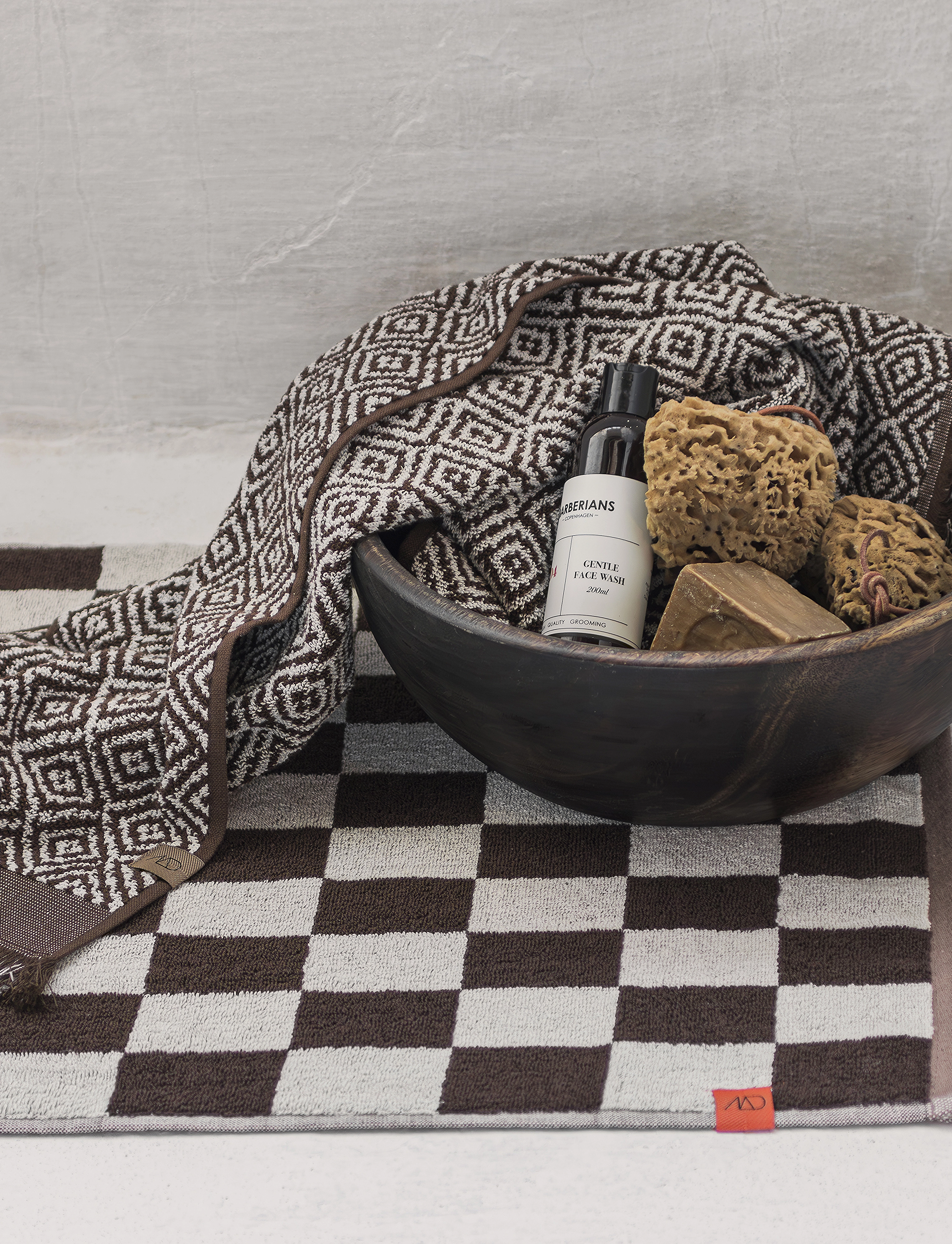 Mette Ditmer Retro Bath Mat, W50X L80 cm, Multi/patterned, Tæpper > Badetæpper, Unisex