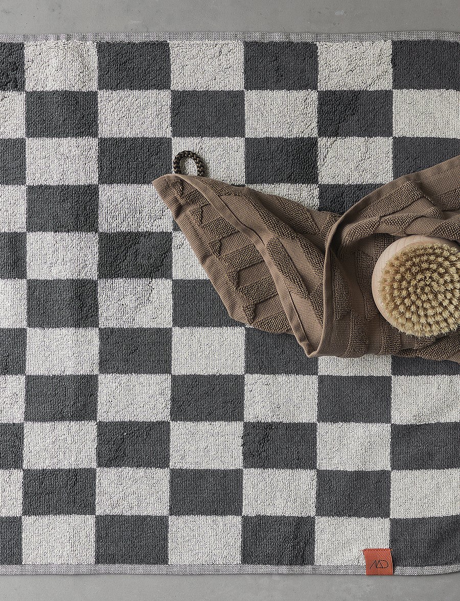Mette Ditmer - RETRO bath mat - vaibad - dark grey - 0