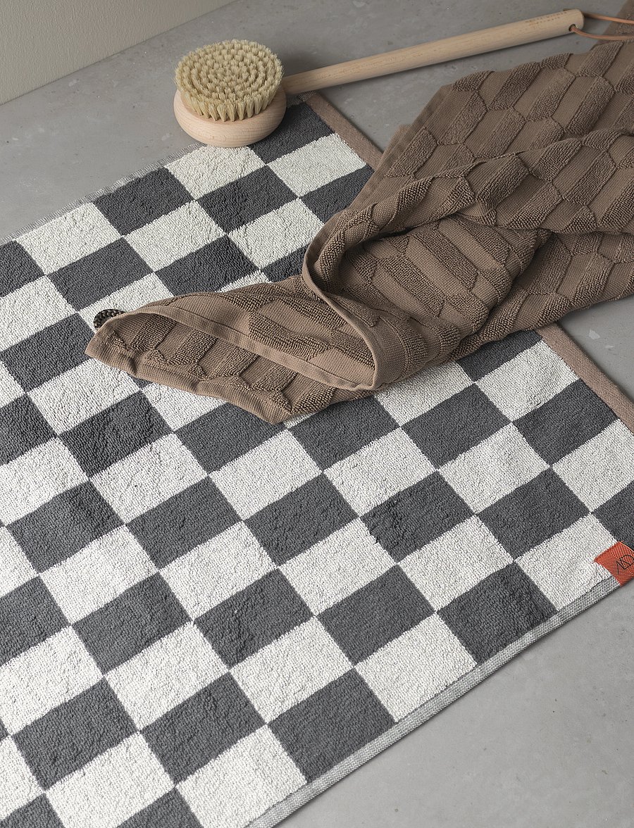 Mette Ditmer - RETRO bath mat - vaibad - dark grey - 2