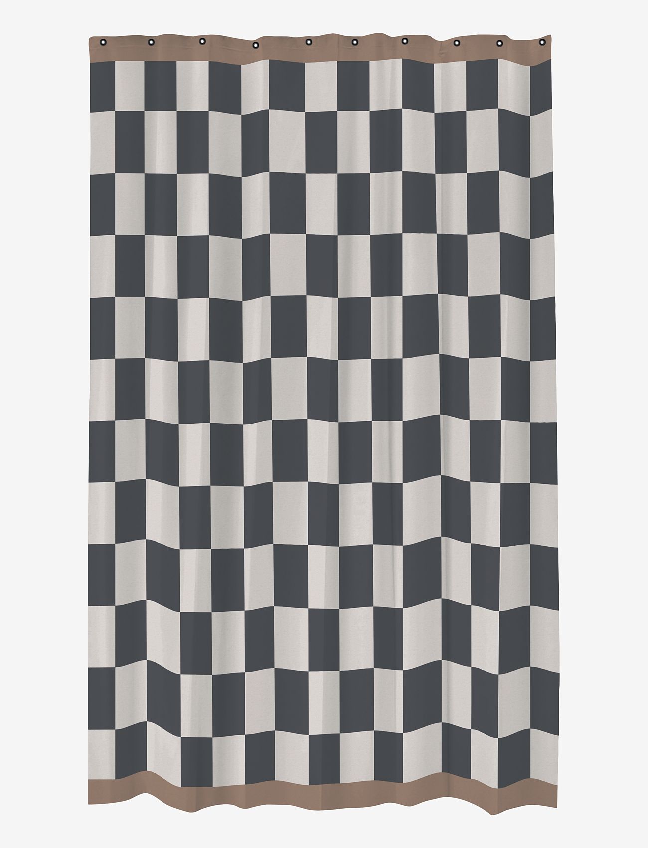 Mette Ditmer - RETRO shower curtain - duschdraperier - dark grey - 0