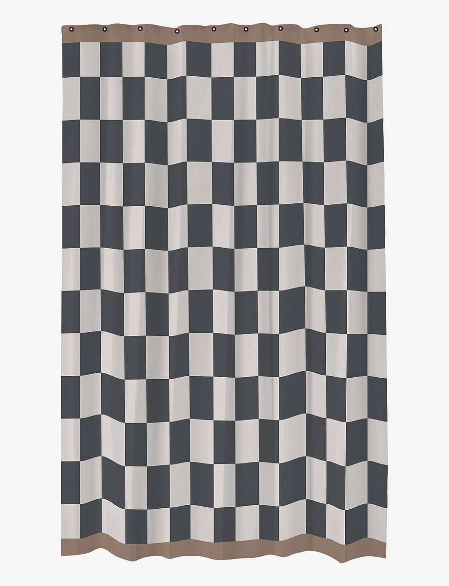 Mette Ditmer - RETRO shower curtain - duschvorhänge - dark grey - 1