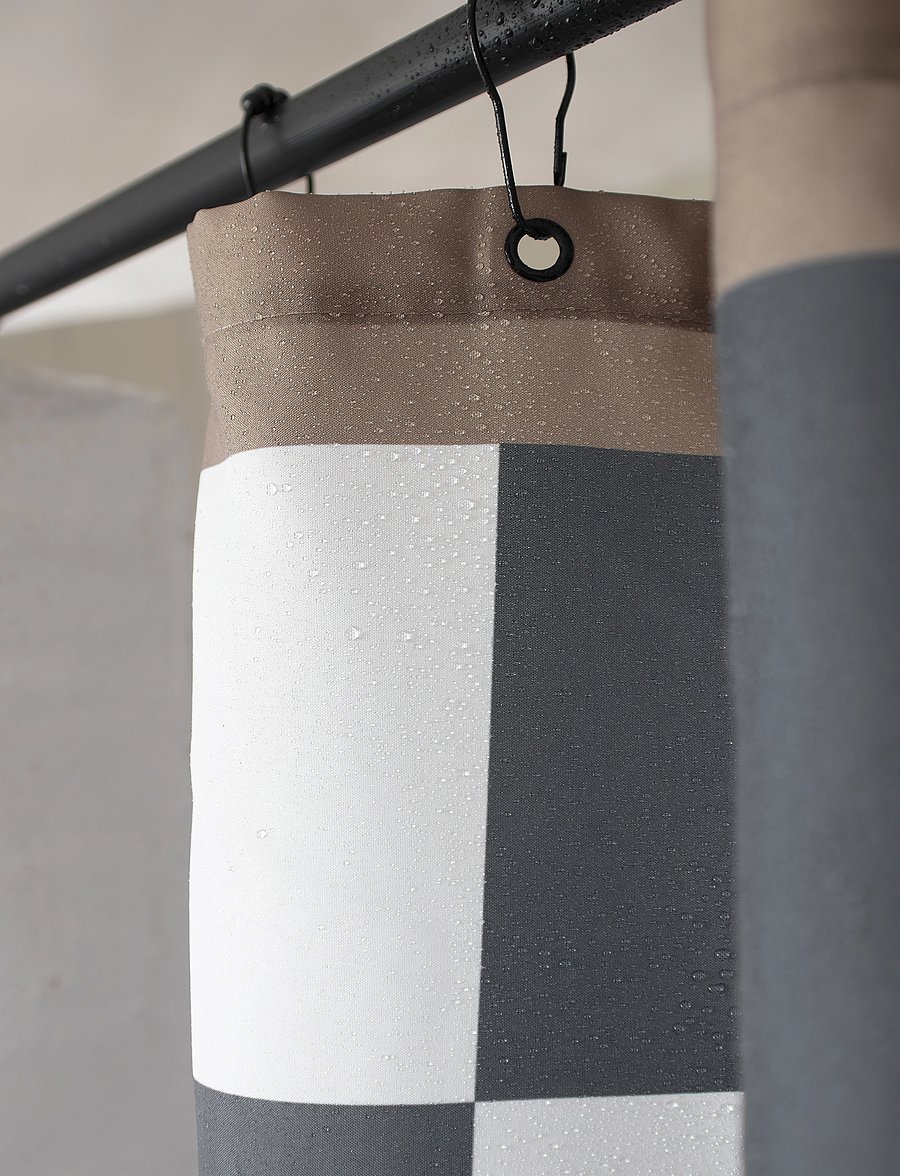Mette Ditmer - RETRO shower curtain - duschvorhänge - dark grey - 2