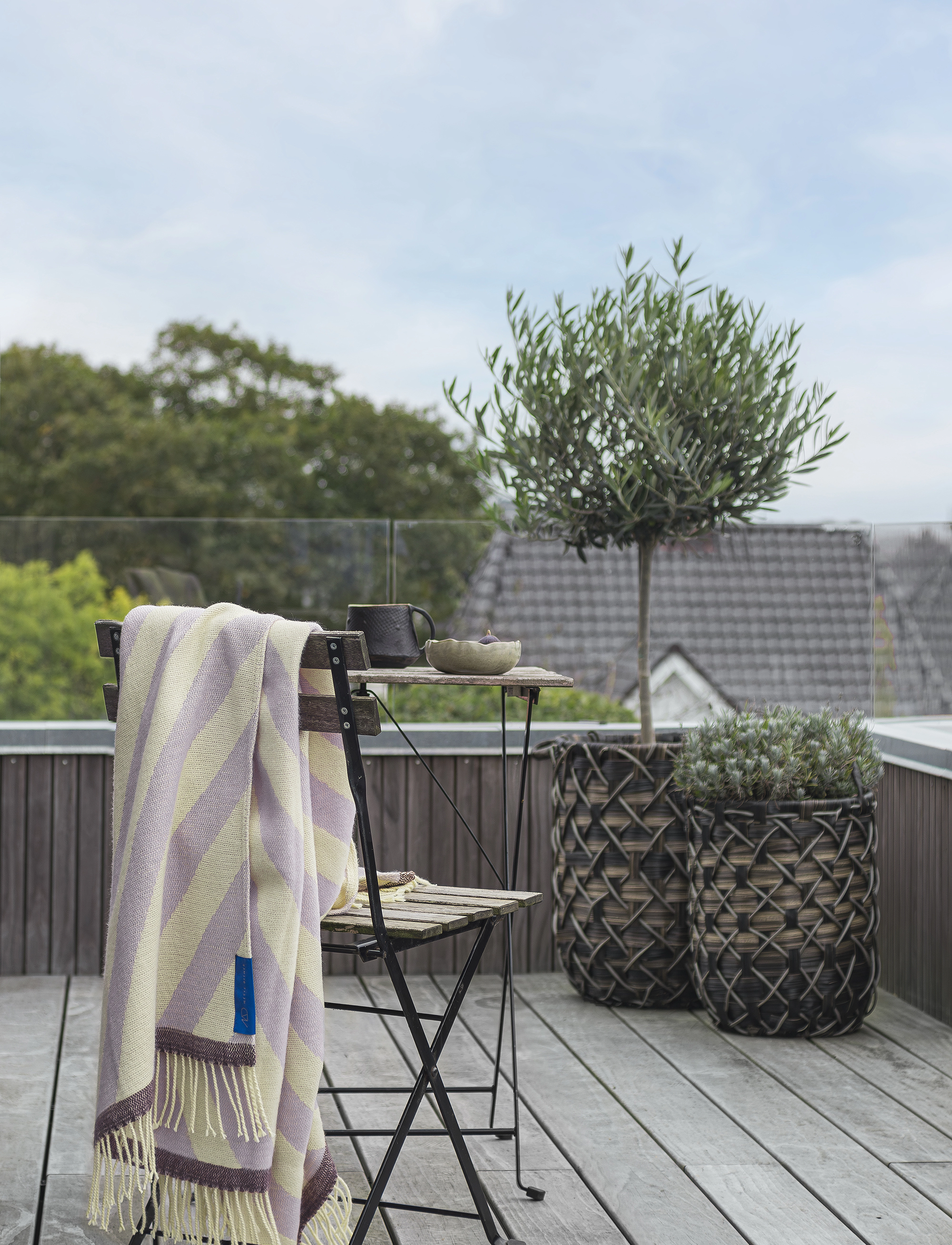Mette Ditmer Retro Throw, 125X170 cm, Cushions & Blankets, Lila - Blankets Throws, Homeware