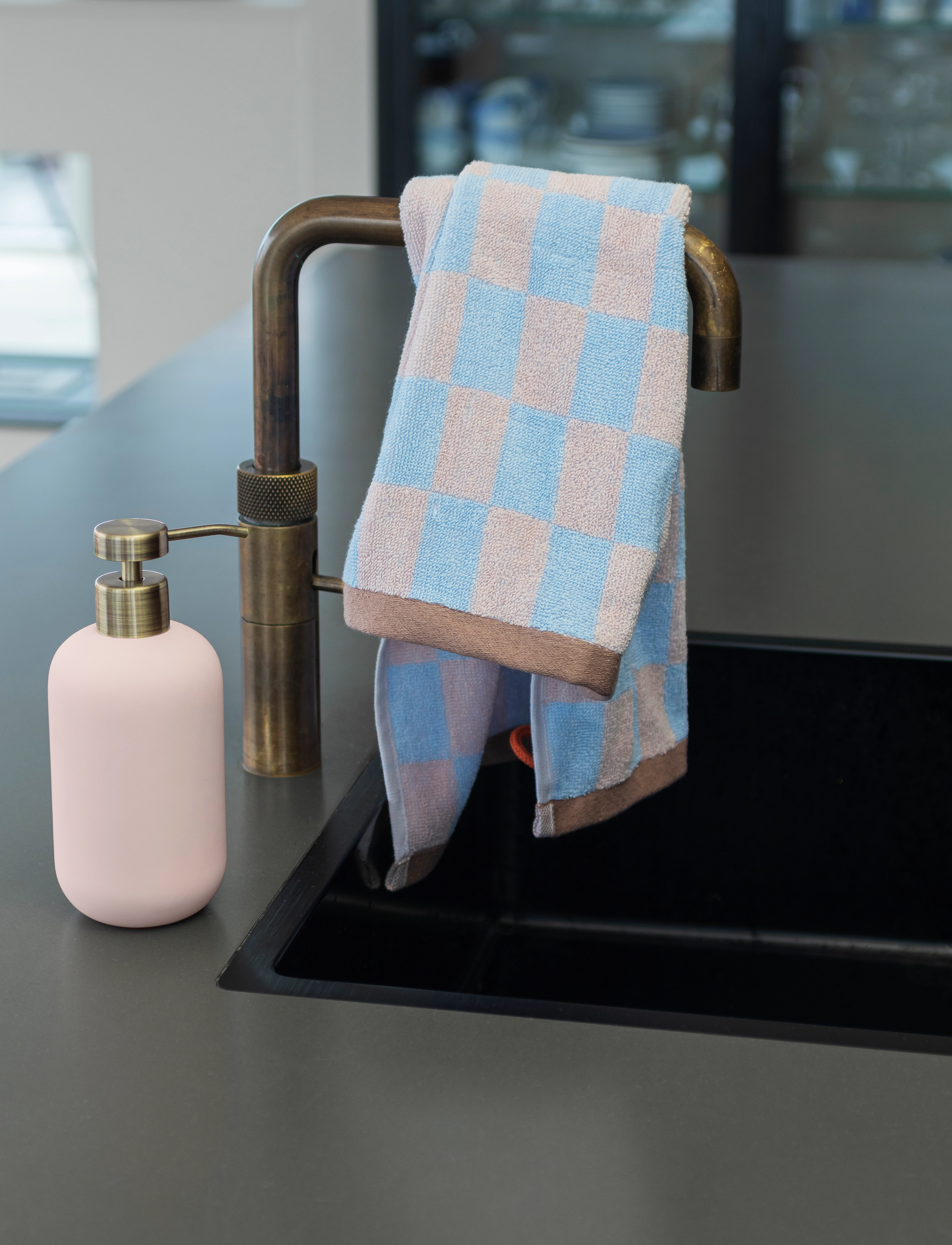 Mette Ditmer - RETRO guest towel - gæstehåndklæder - light blue - 5