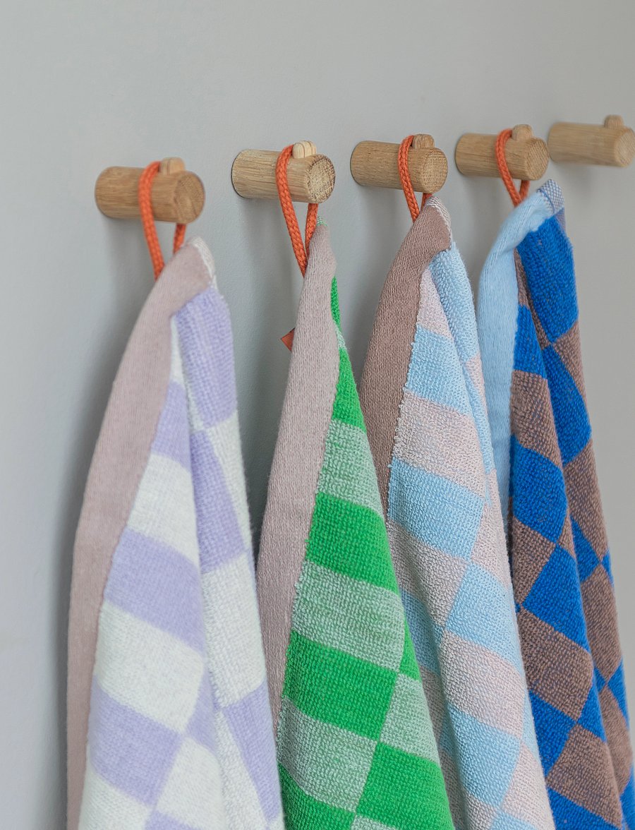 Mette Ditmer - RETRO guest towel - külaliste käterätikud - cobalt - 4