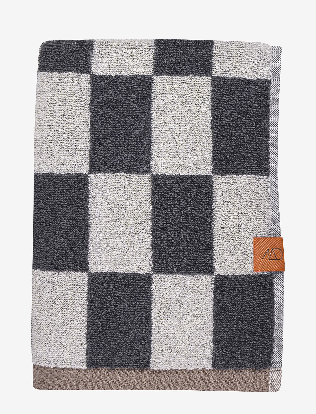 Mette Ditmer - RETRO guest towel, 2-pack - gæstehåndklæder - dark grey - 0