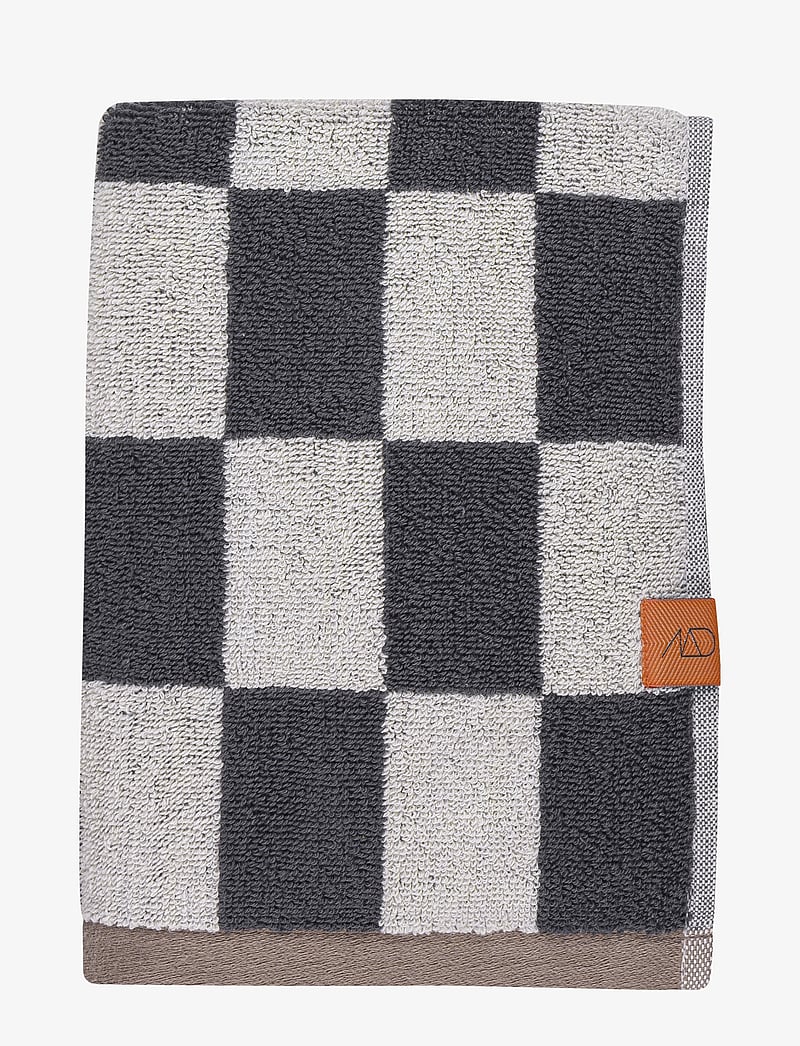 Mette Ditmer - RETRO guest towel, 2-pack - gästehandtücher - dark grey - 1