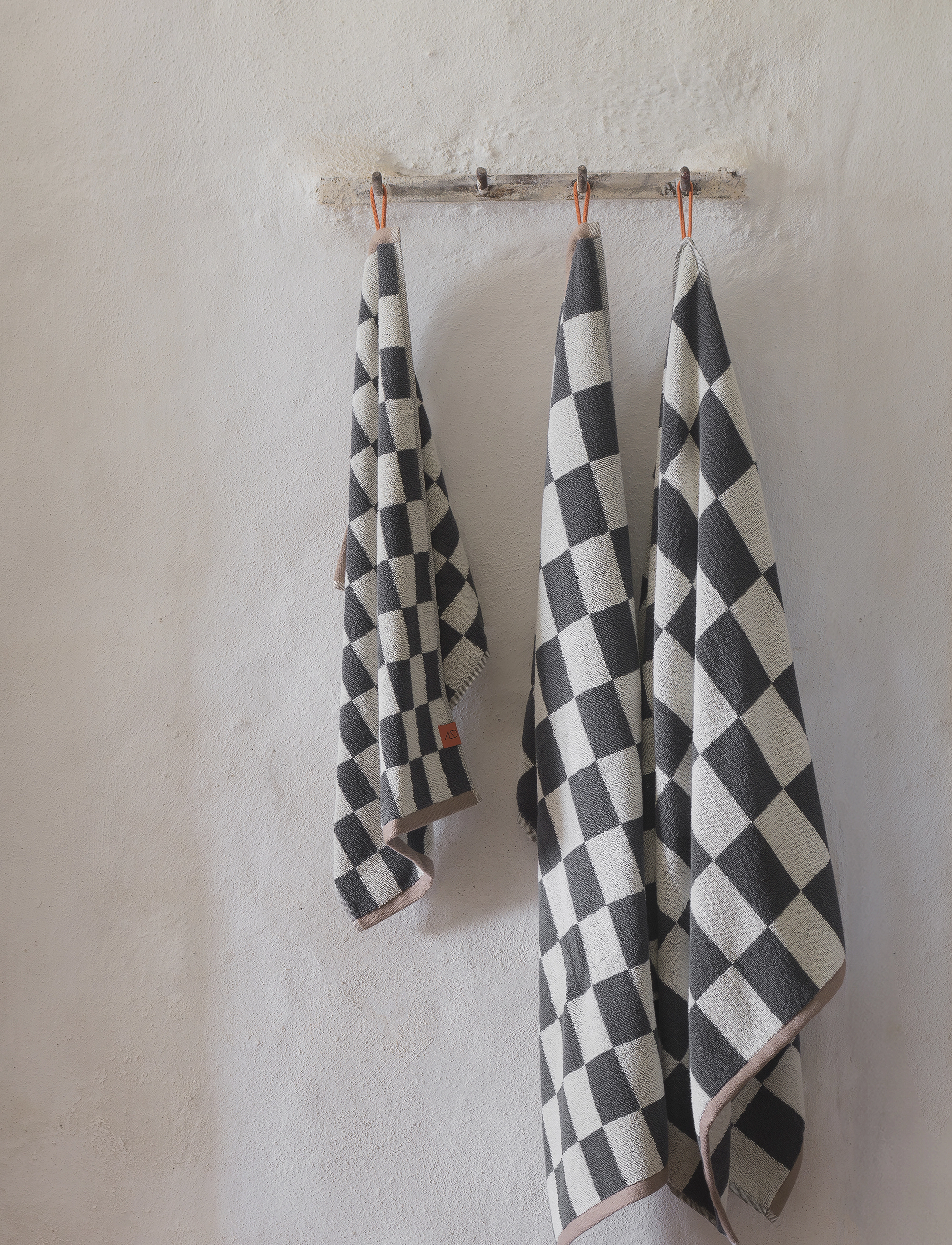 Mette Ditmer Retro Guest Towel, 2-Pack, One Size, Towels & Bath Towels, Grau - Homeware