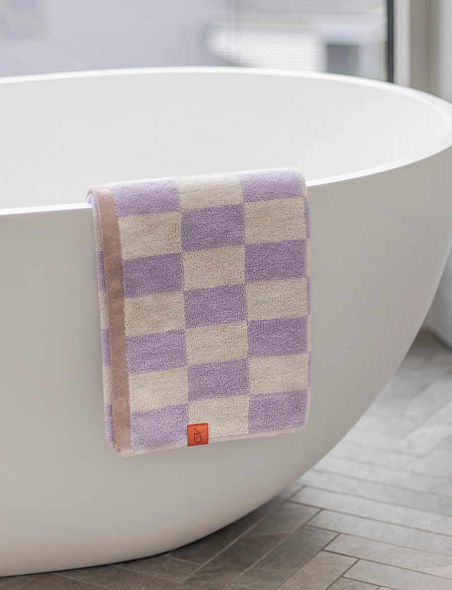 Mette Ditmer - RETRO bath towel - saunalinad - lilac - 0