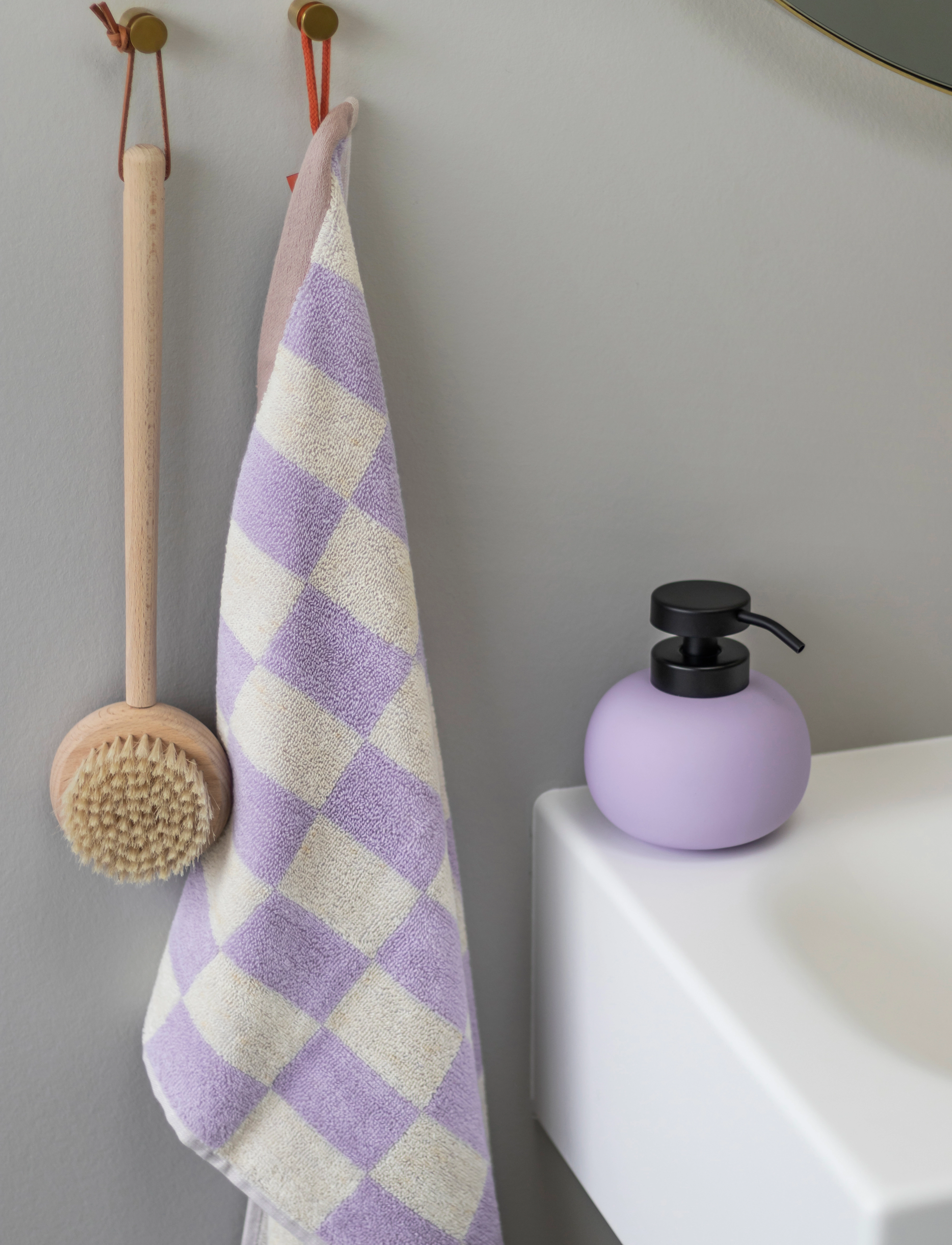 Mette Ditmer Retro Hand Towel, 50X90 cm, Towels & Bath Towels, Lila - Homeware
