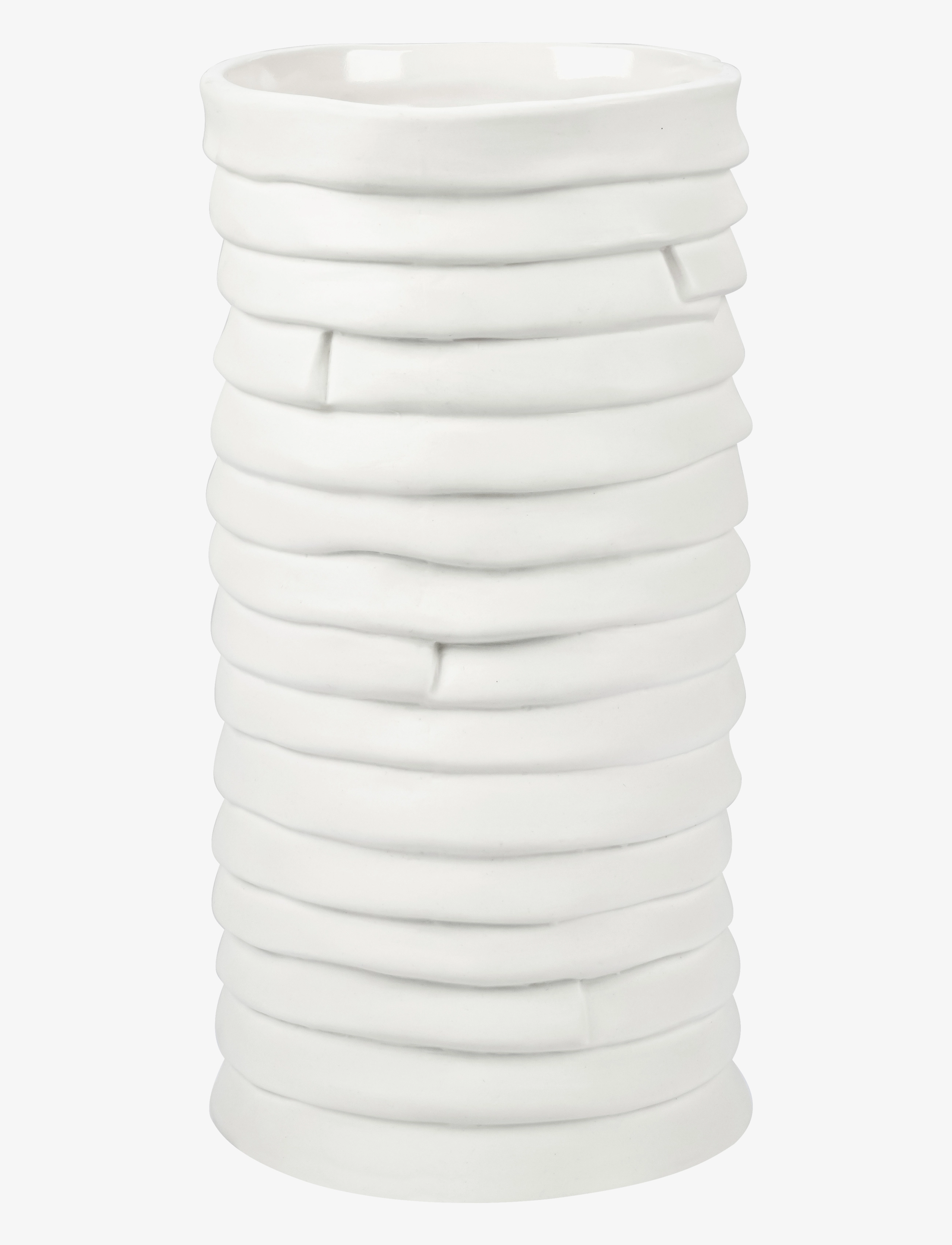 Mette Ditmer RIBBON vase, small - Vasen - OFF-WHITE / white