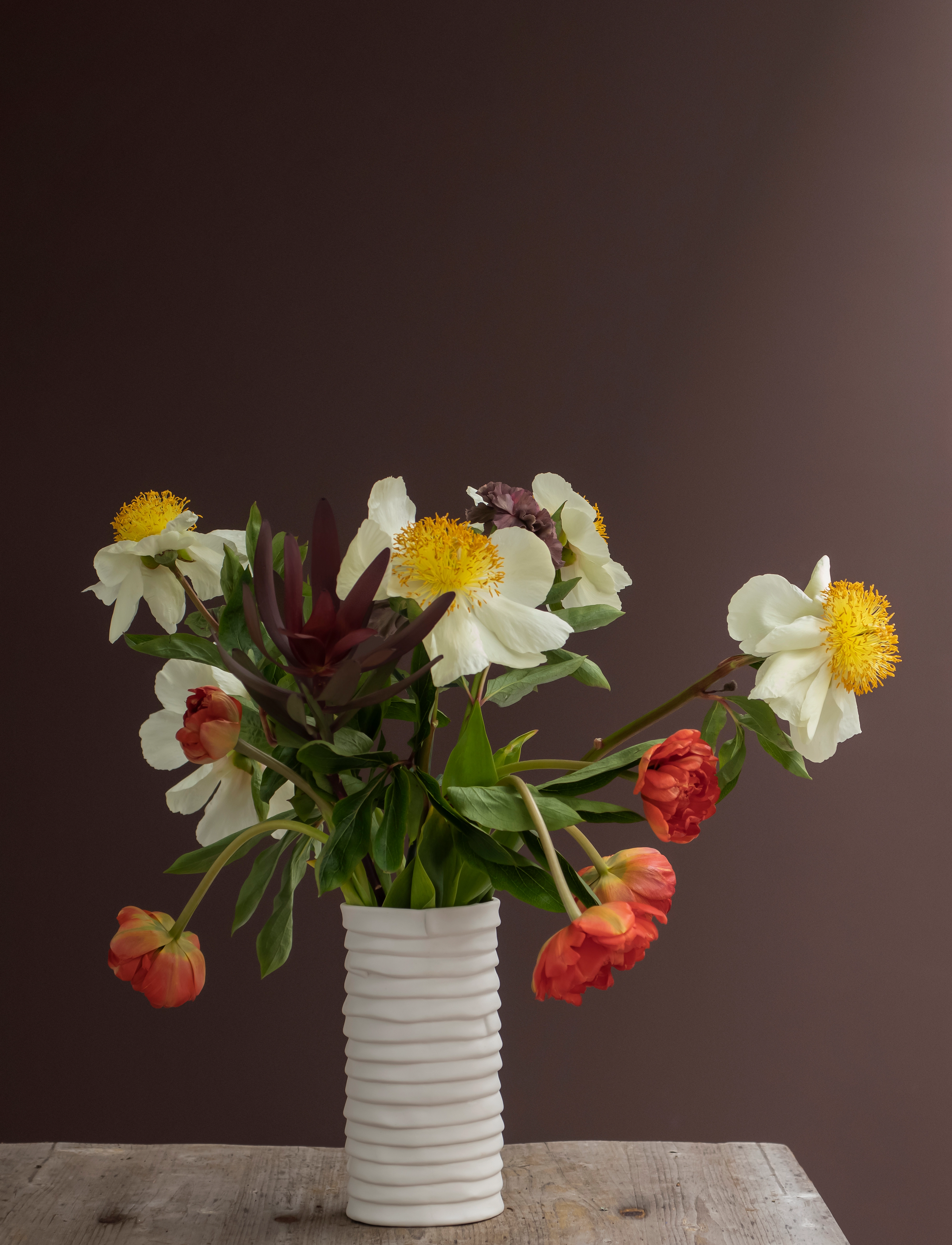Mette Ditmer Ribbon Vase, Large, H20 cm, White, Vaser > Små Vaser, Unisex