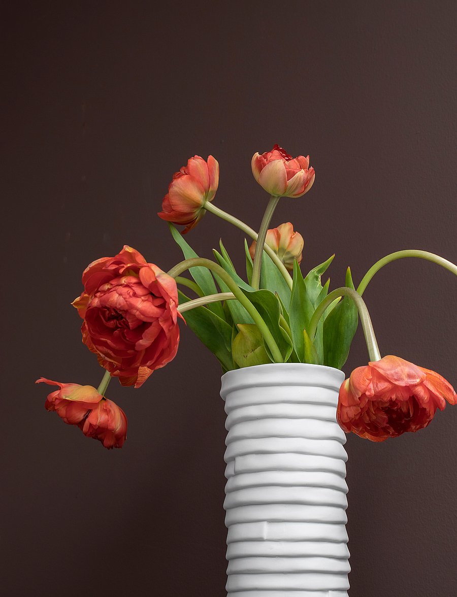 Mette Ditmer - RIBBON vase, large - vasen - off-white - 2