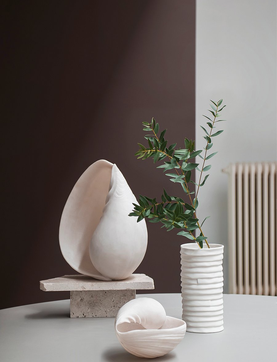 Mette Ditmer - RIBBON vase, large - vasen - off-white - 4