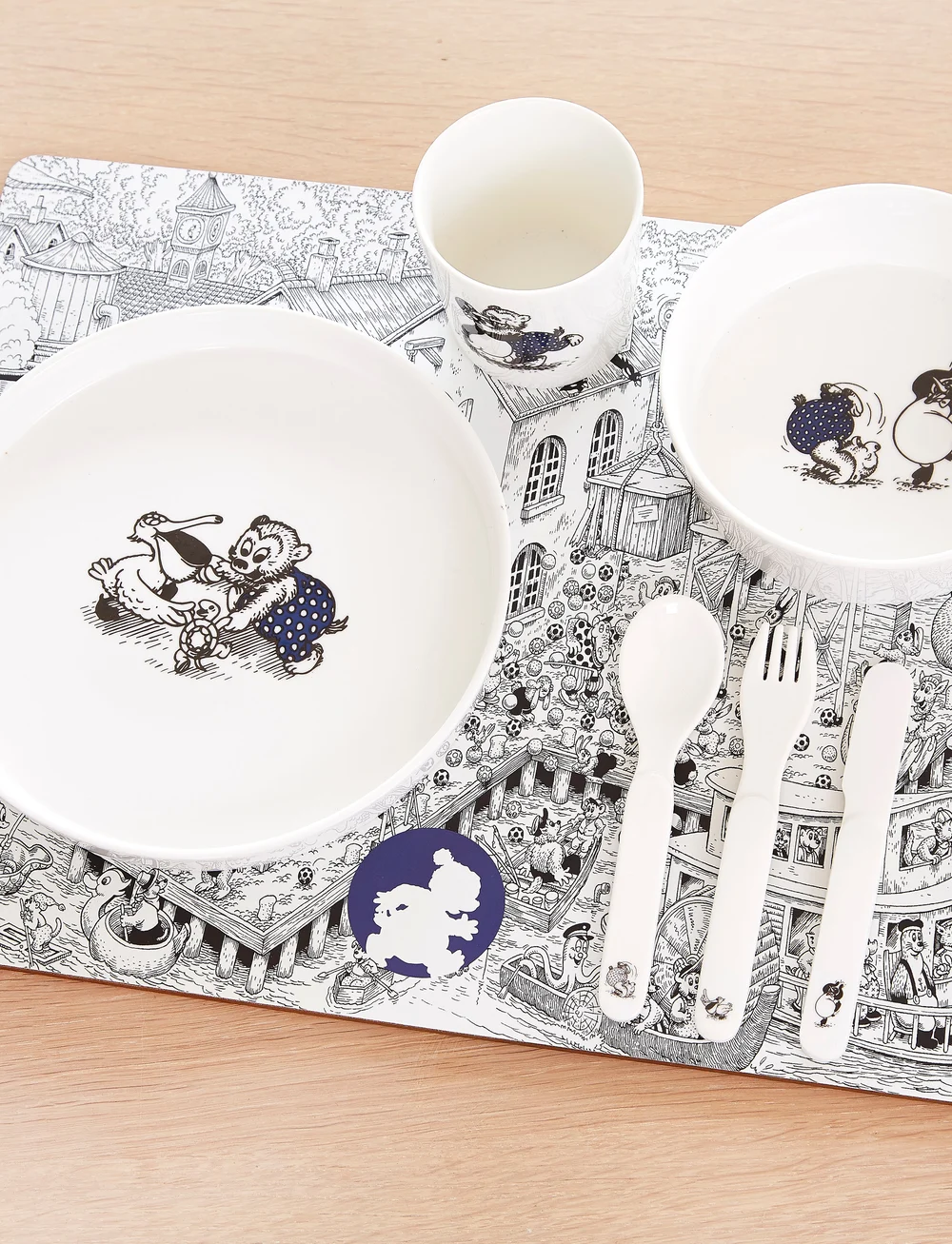 Mette Ditmer - RASMUS KLUMP Bowl - schüsseln - black/blue print - 0