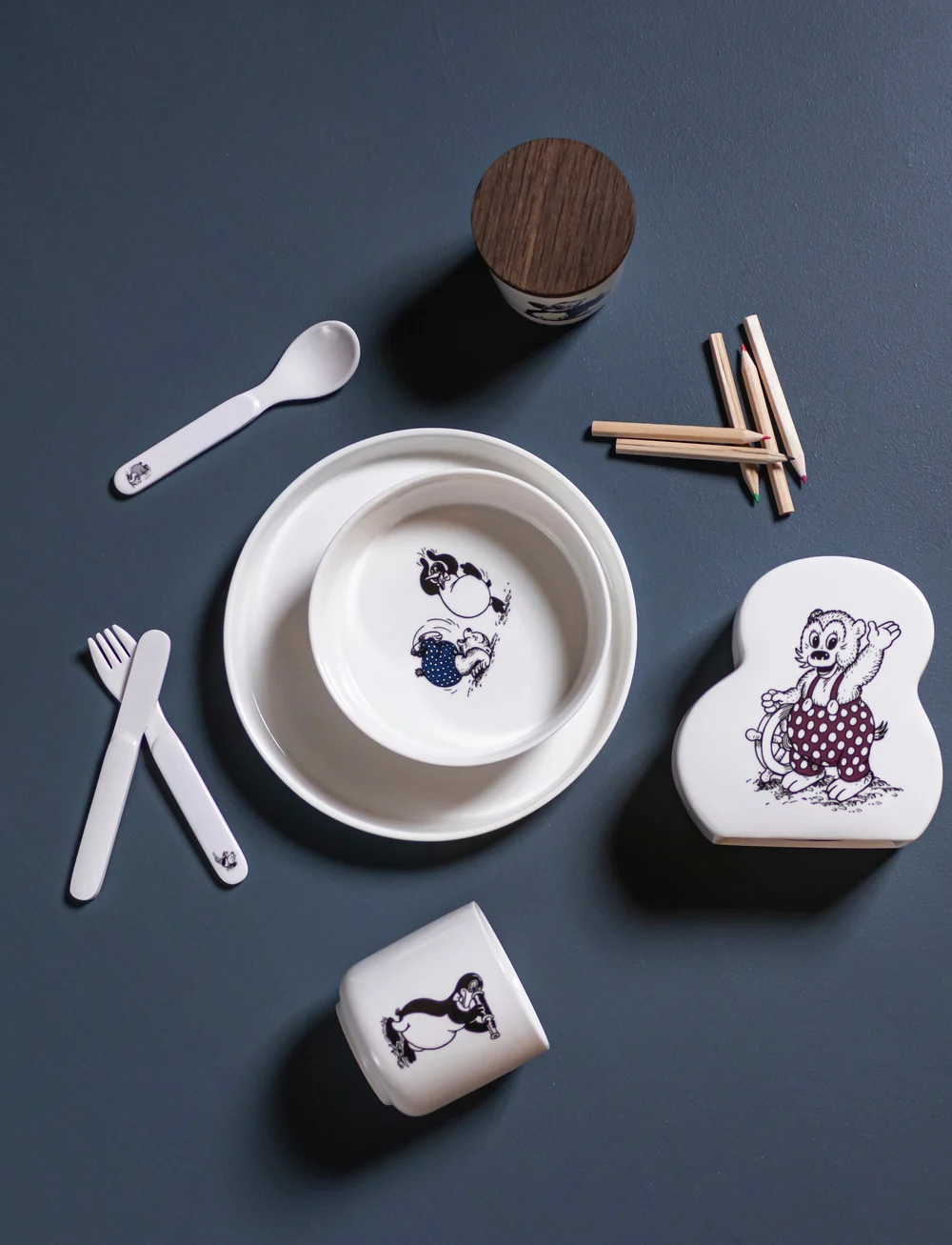 Mette Ditmer - RASMUS KLUMP Bowl - schüsseln - black/blue print - 3