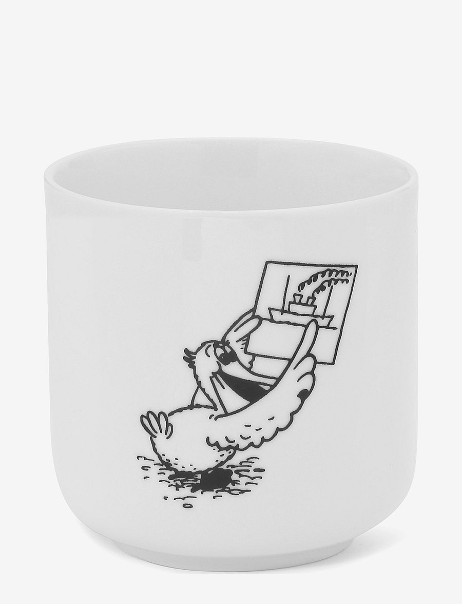 Mette Ditmer - RASMUS KLUMP Mug w/o lid Pelle - koppar & muggar - black/white - 1